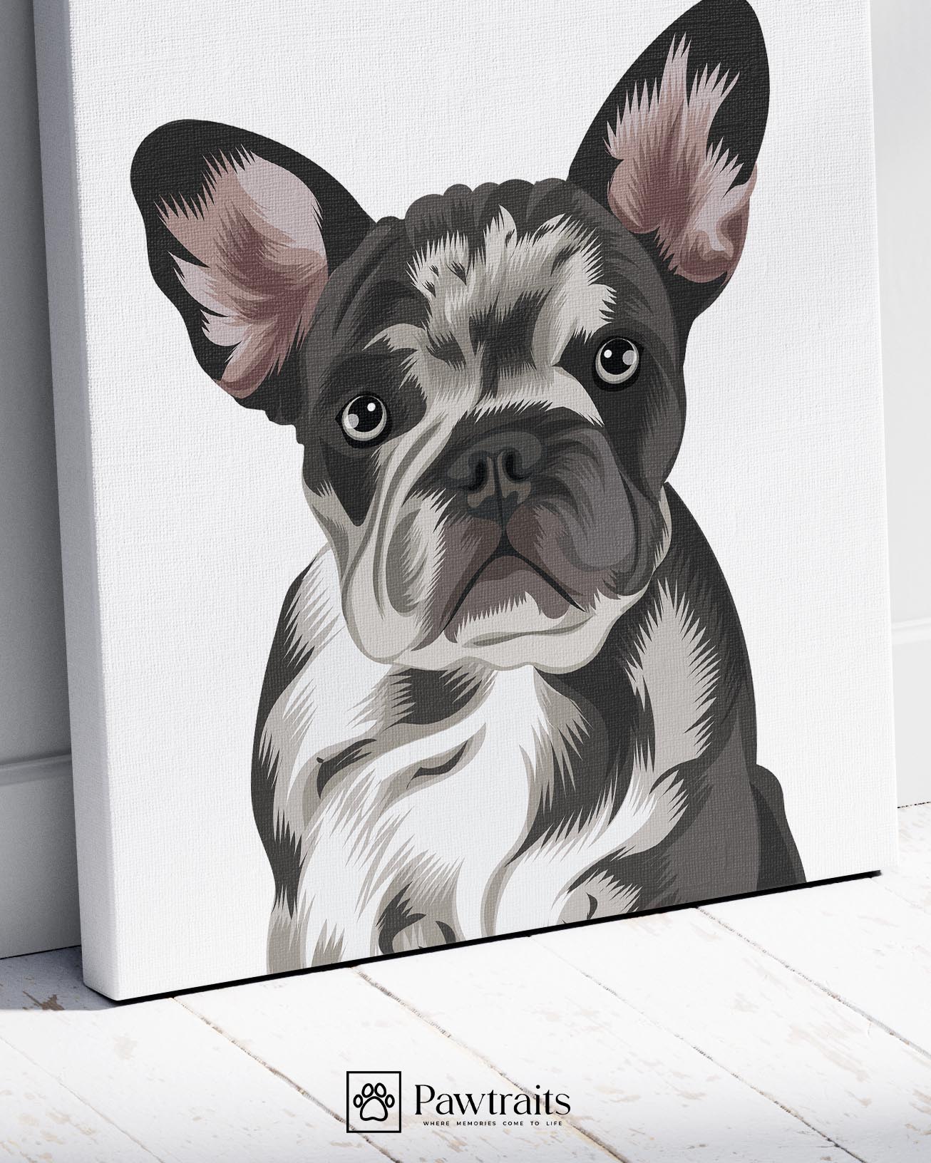Modern Vector Art - Персонализиран портрет на канвас