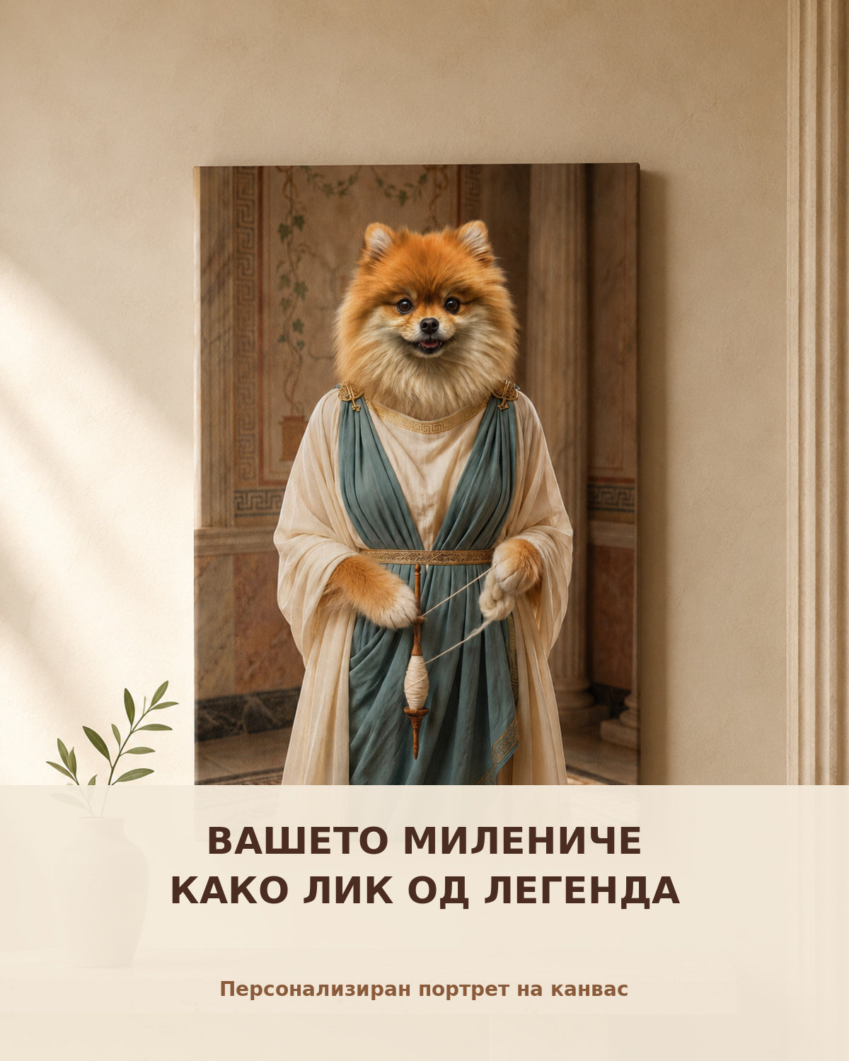 Одисеј – Персонализиран портрет на канвас