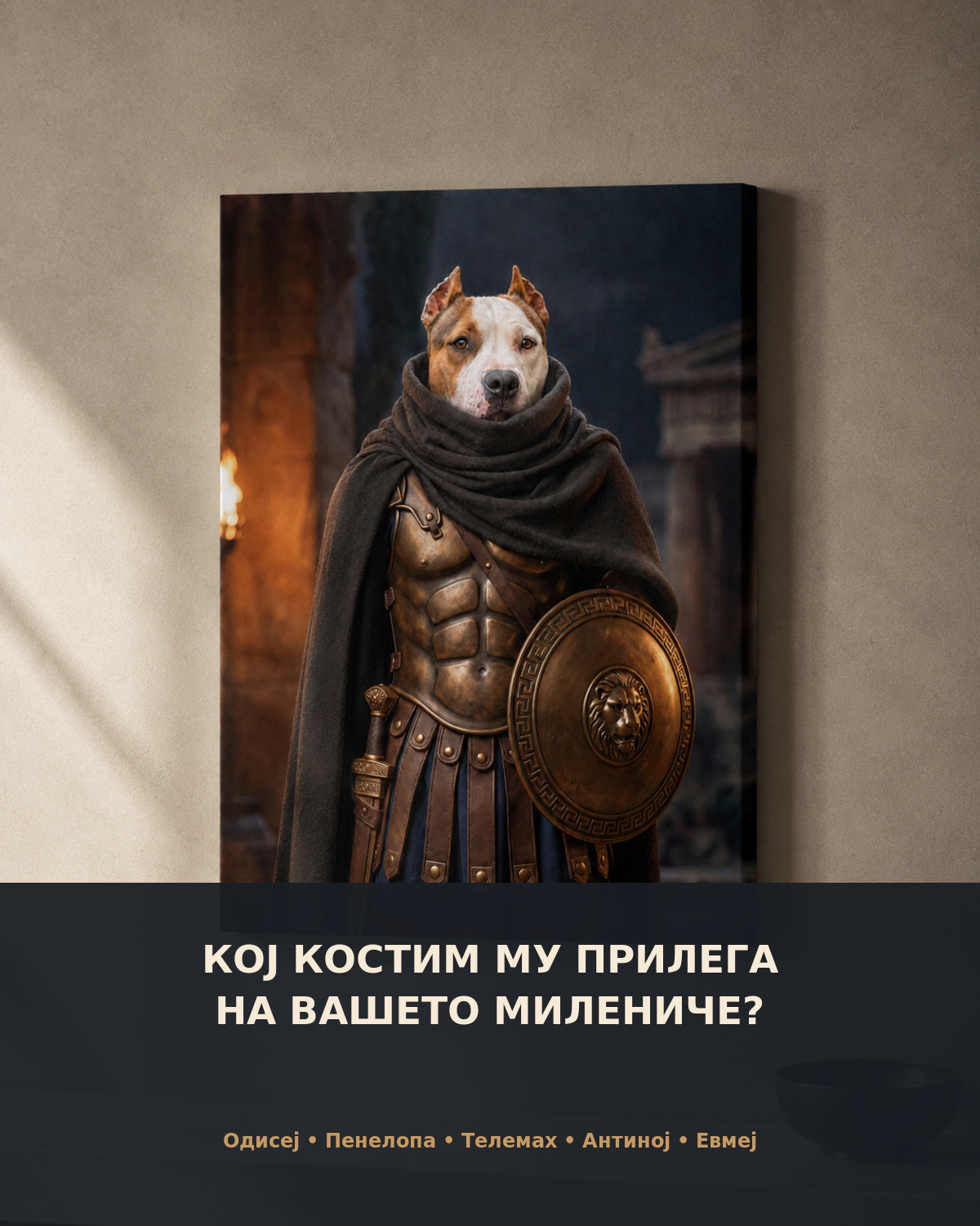 Одисеј – Персонализиран портрет на канвас