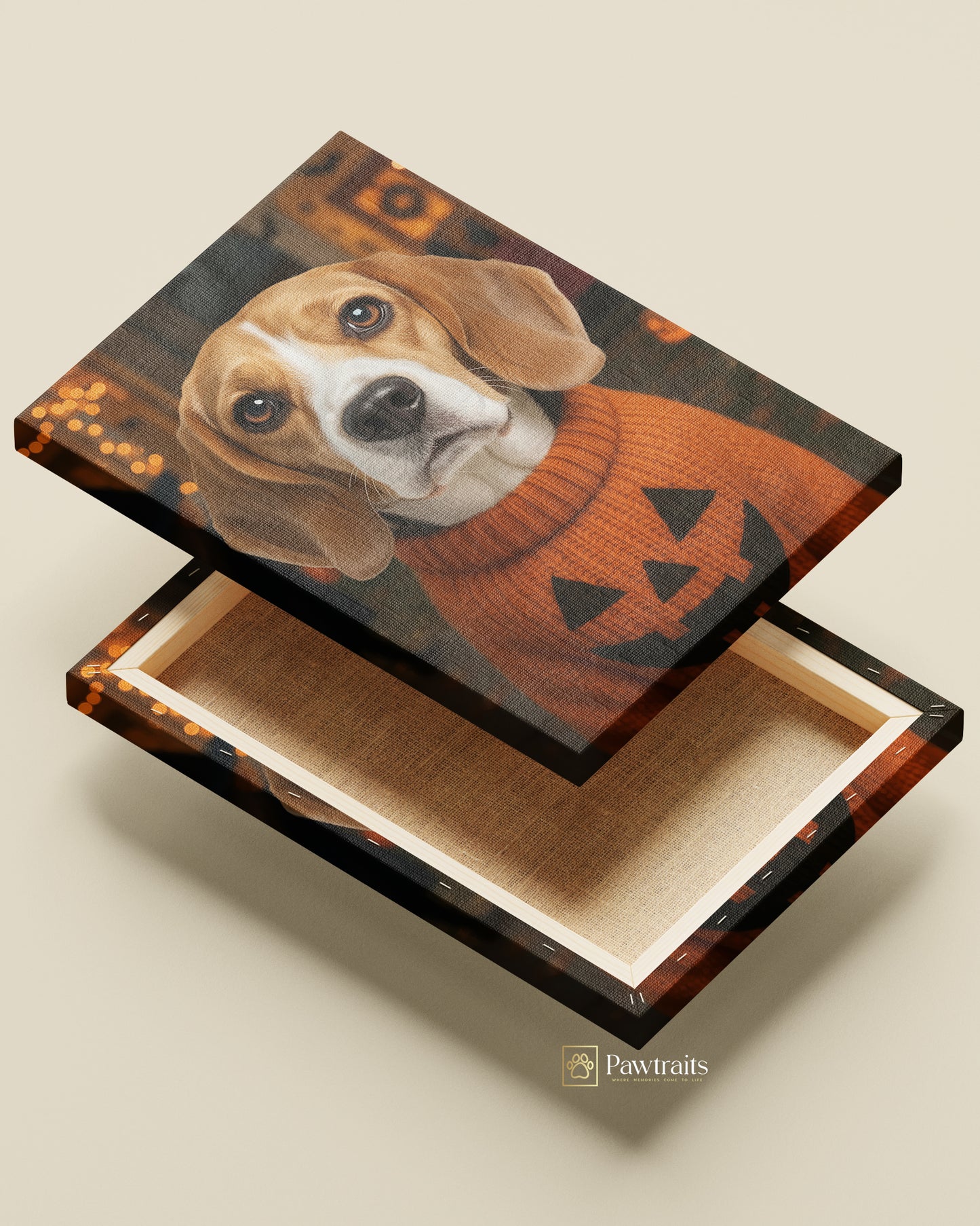 Jack-O-Lantern Sweater - Персонализиран портрет на канвас