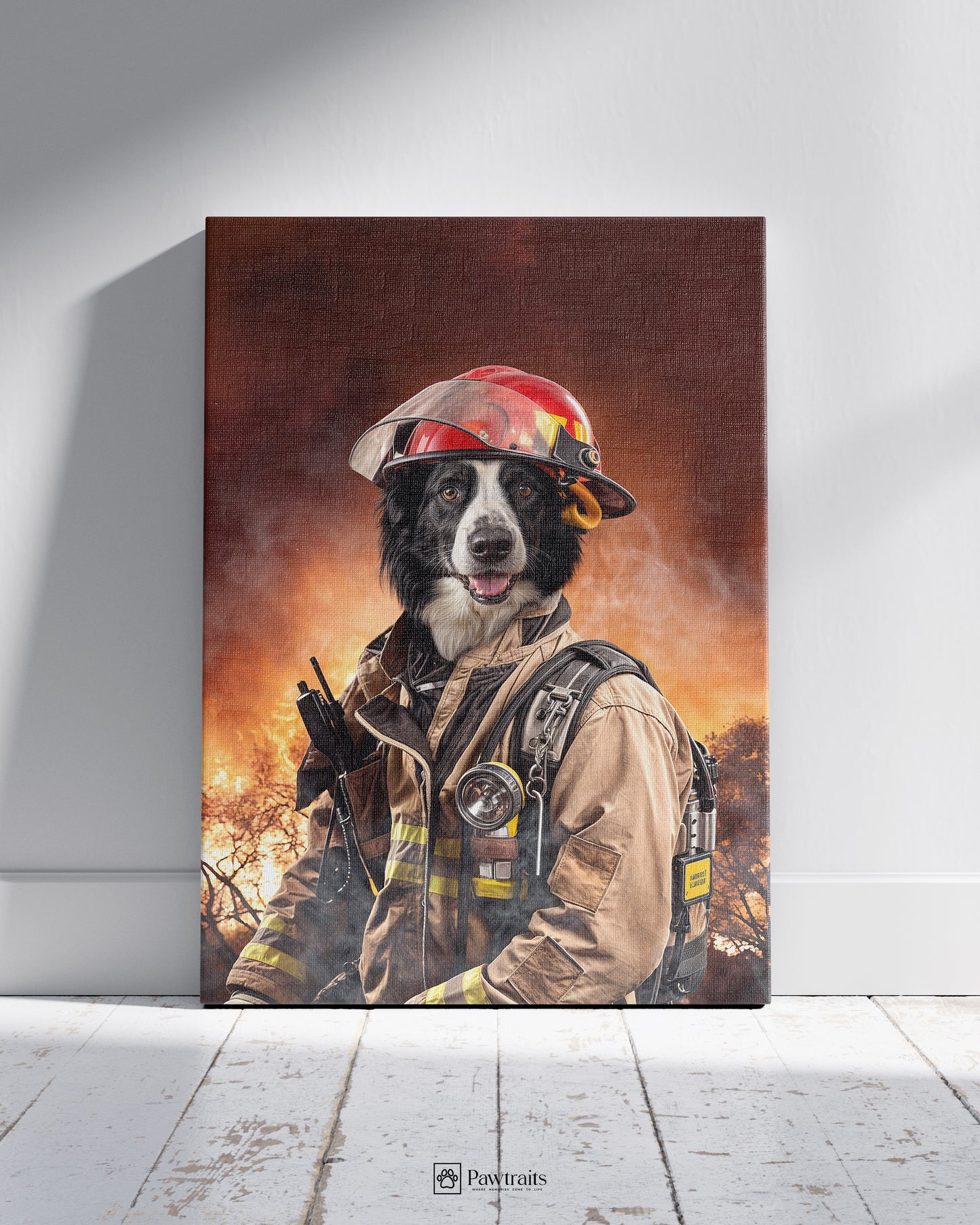 The Firefighter - Персонализиран портрет на канвас