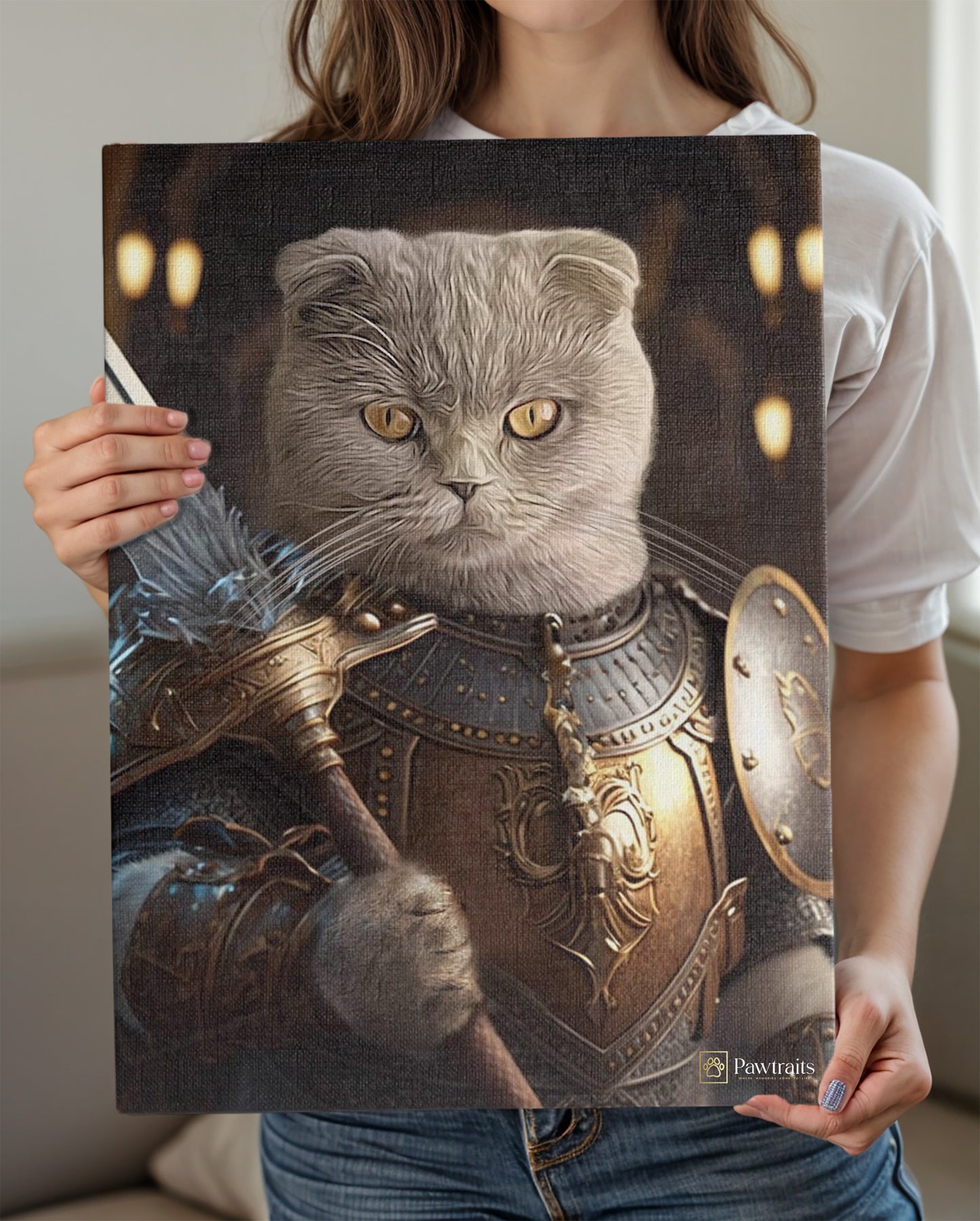 Majestic Guardian - Персонализиран портрет на канвас