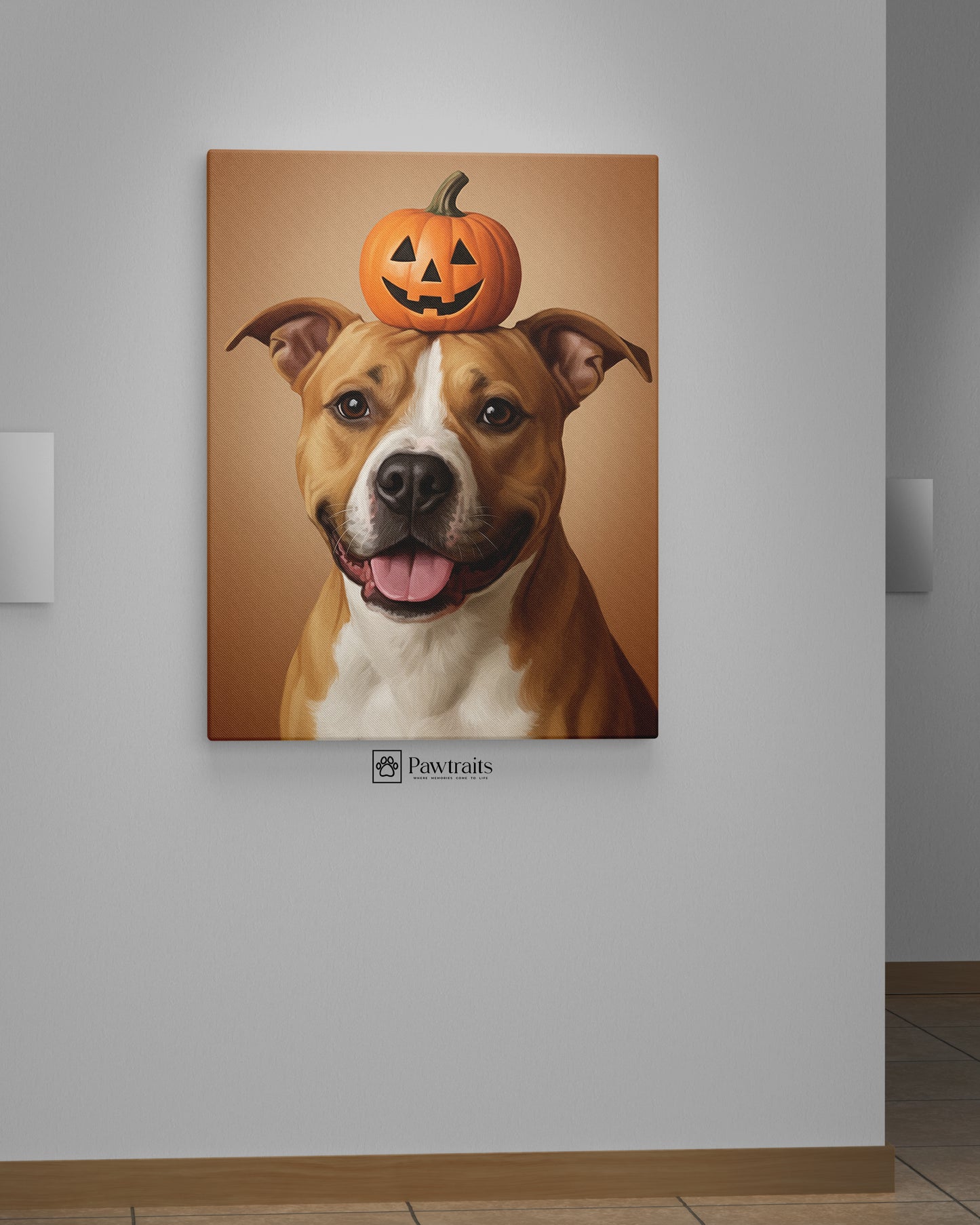 Pumpkin Pup - Персонализиран портрет на канвас