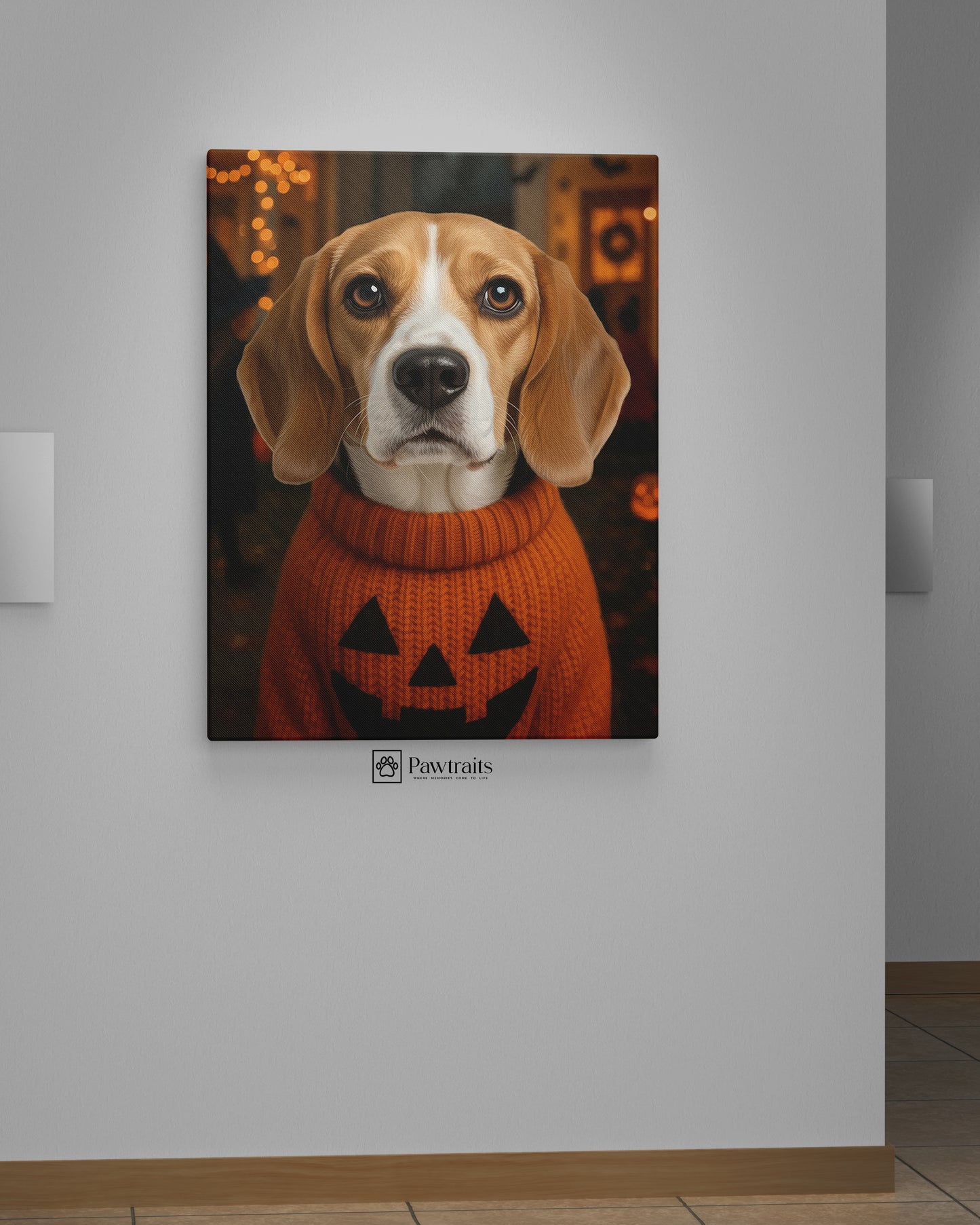 Jack-O-Lantern Sweater - Персонализиран портрет на канвас