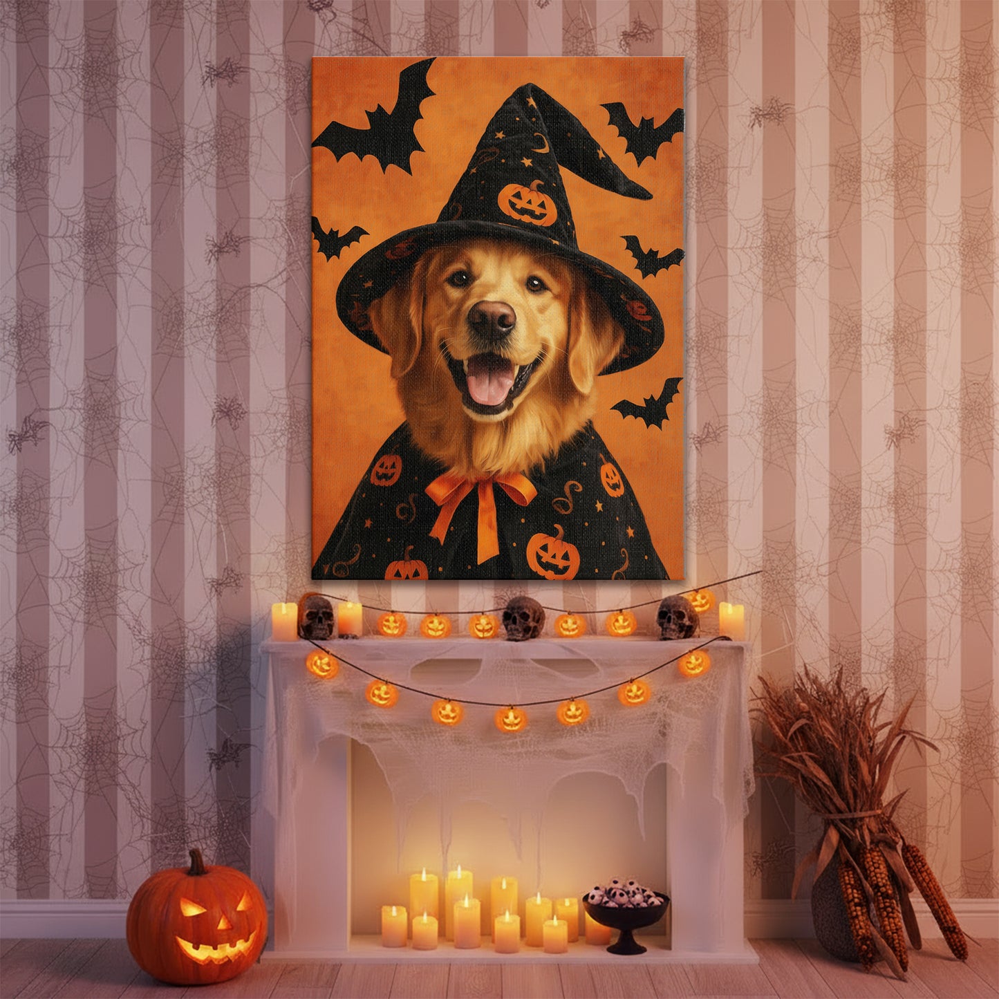 Pumpkin Wizard - Персонализиран портрет на канвас