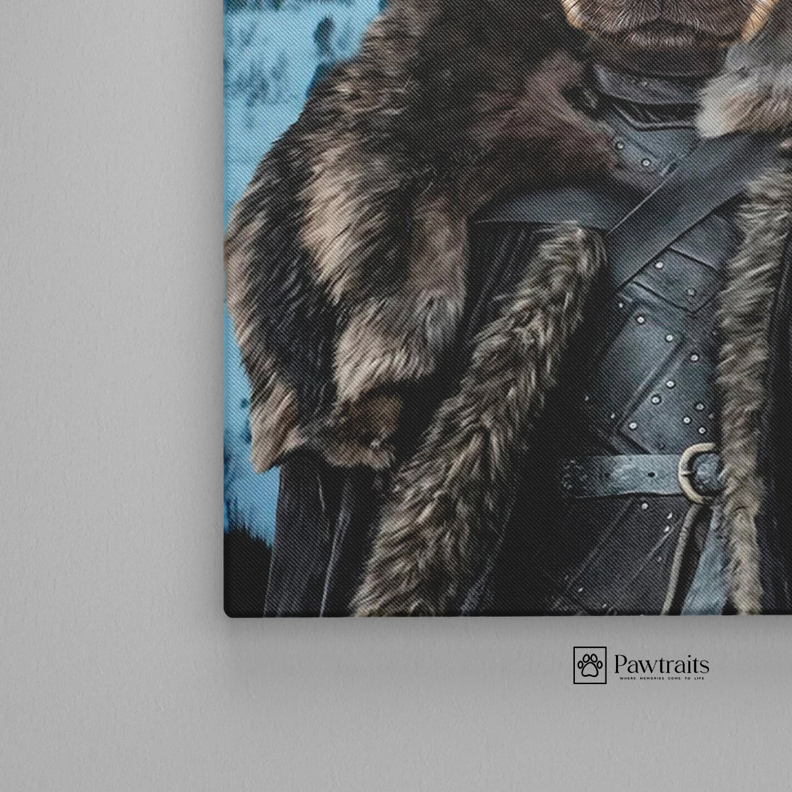 Jon Pup Snow - Персонализиран портрет на канвас