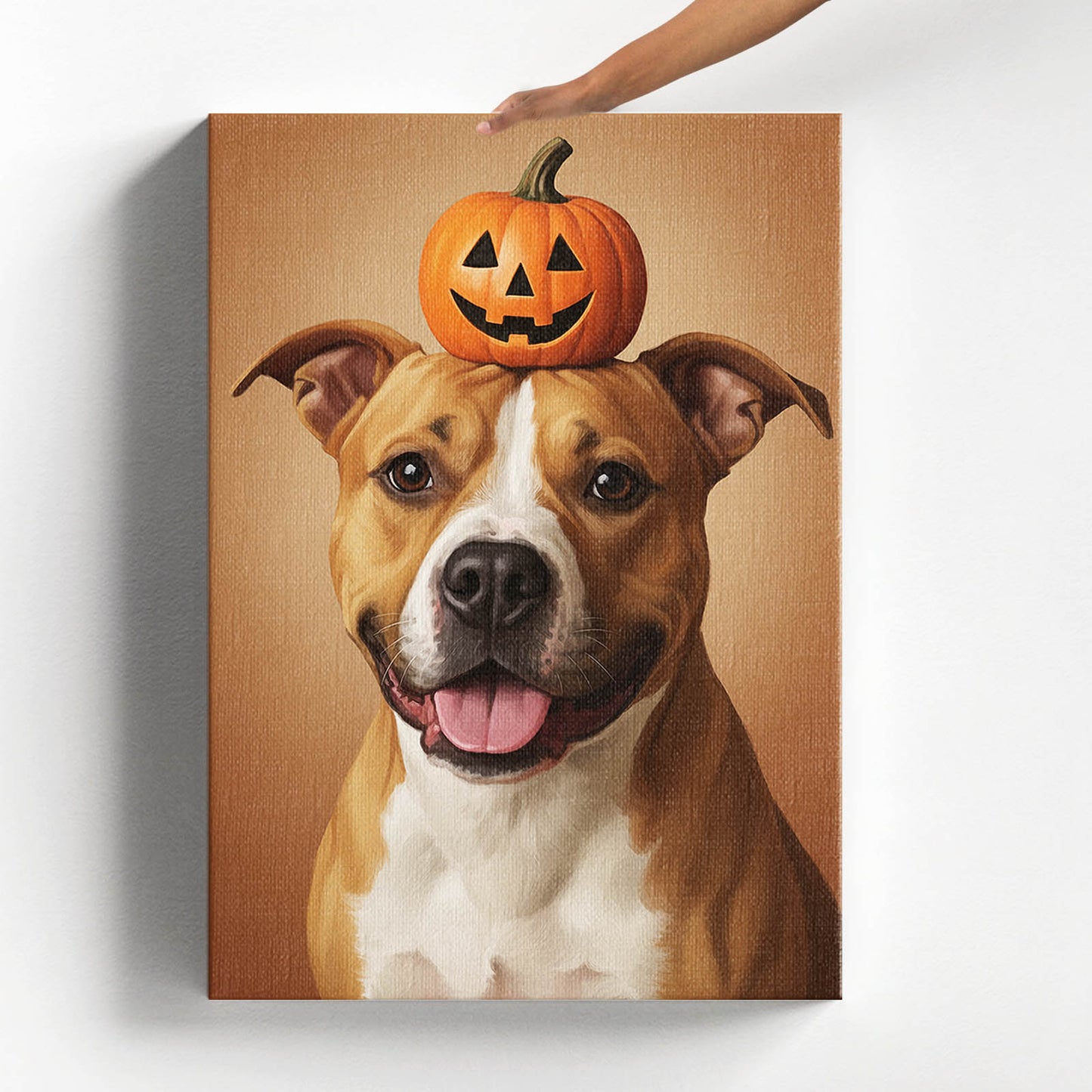 Pumpkin Pup - Персонализиран портрет на канвас