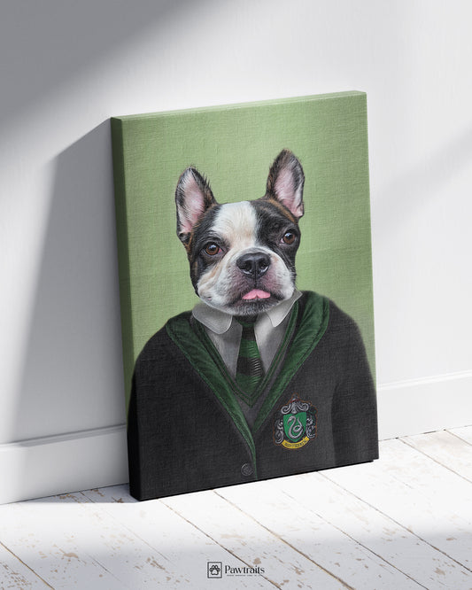 Slytherin Dark Wizard - Персонализиран портрет на канвас