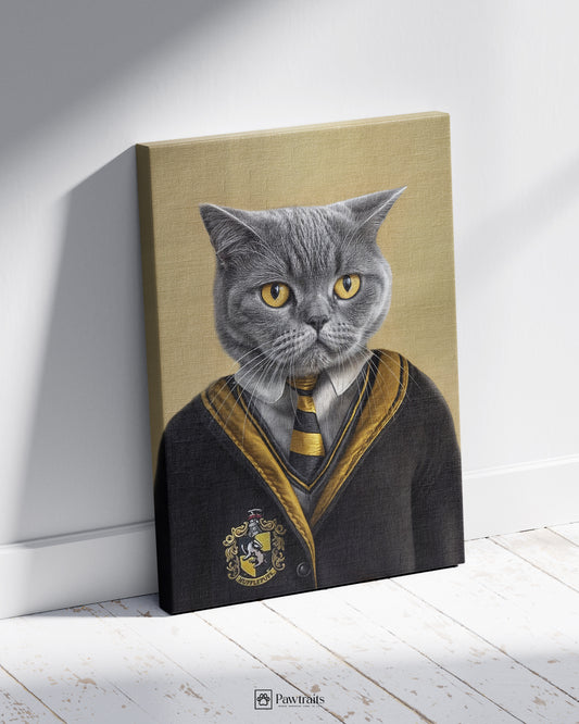 Hufflepuff Herbologist - Персонализиран портрет на канвас