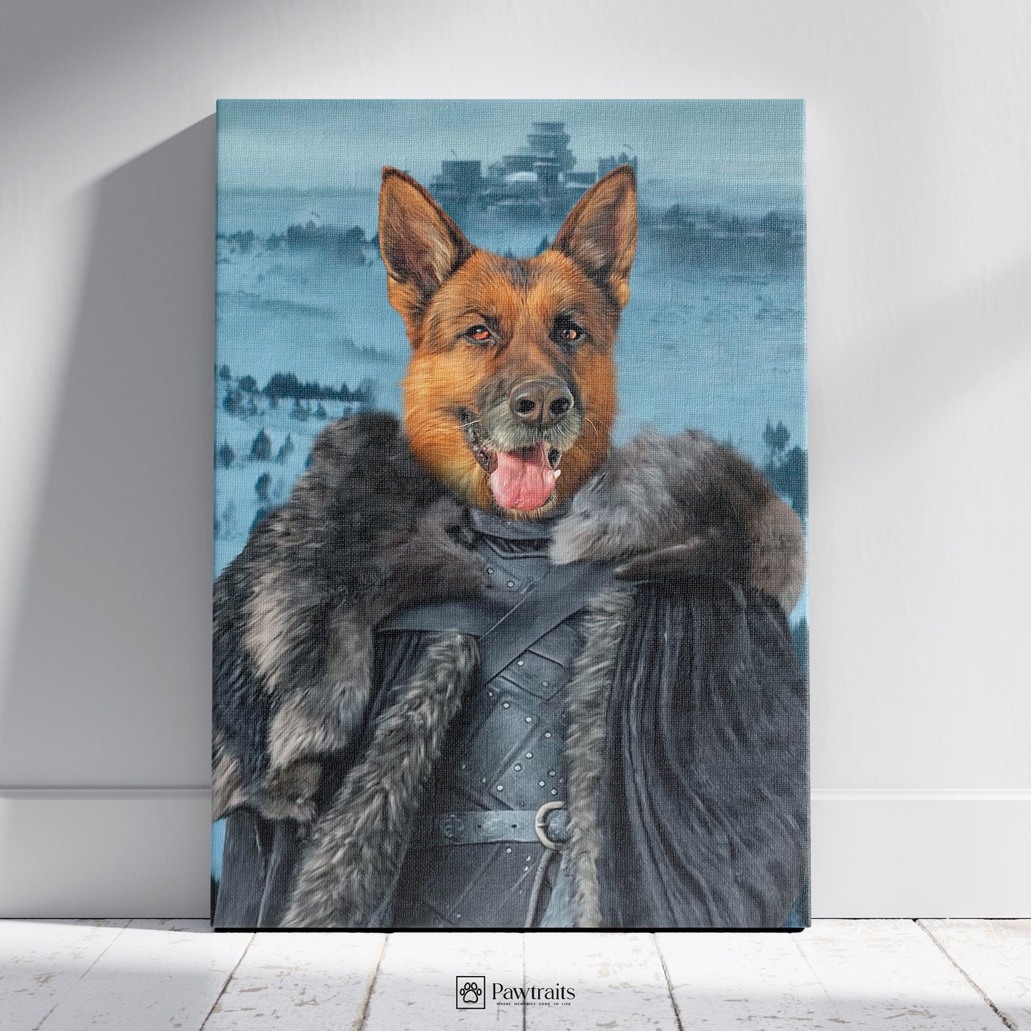 Jon Pup Snow - Персонализиран портрет на канвас