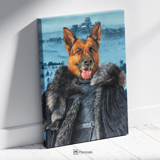 Jon Pup Snow - Персонализиран портрет на канвас