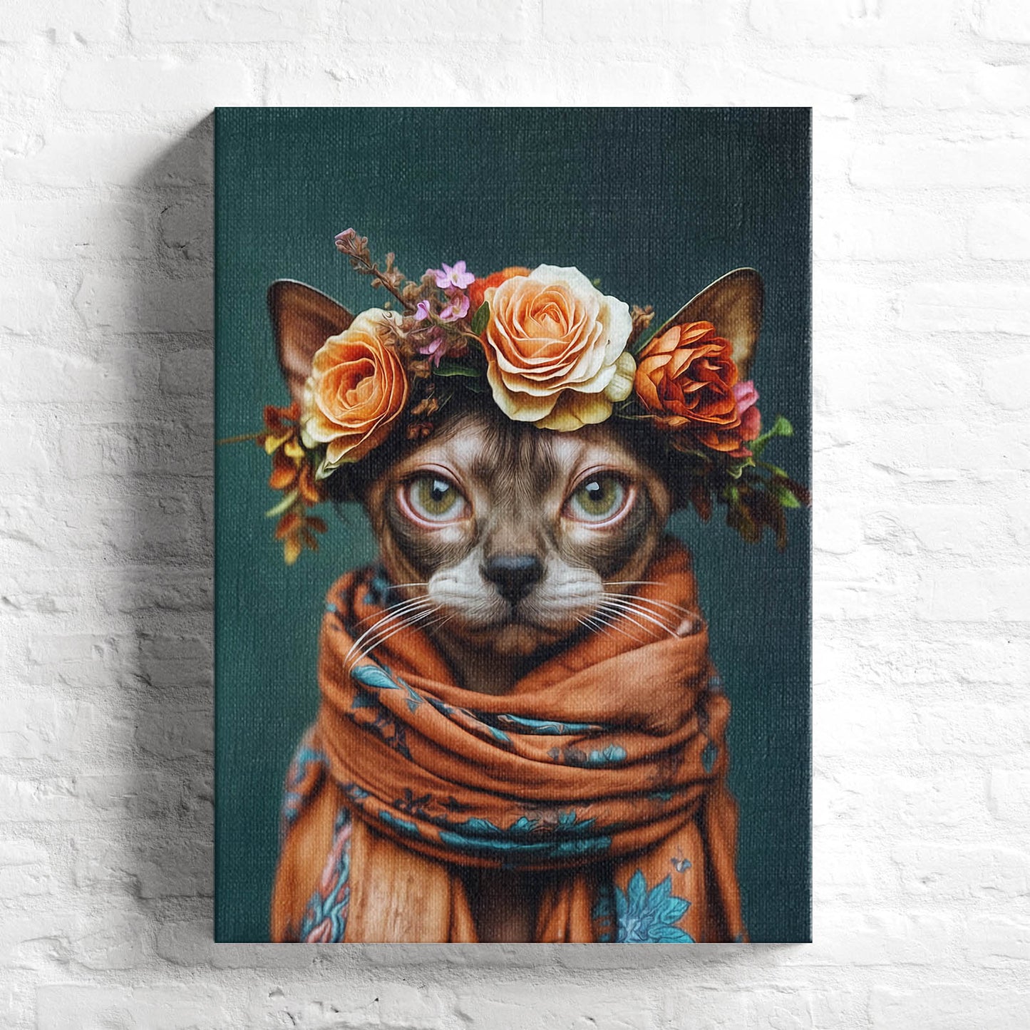 Boho Bloom - Персонализиран портрет на канвас