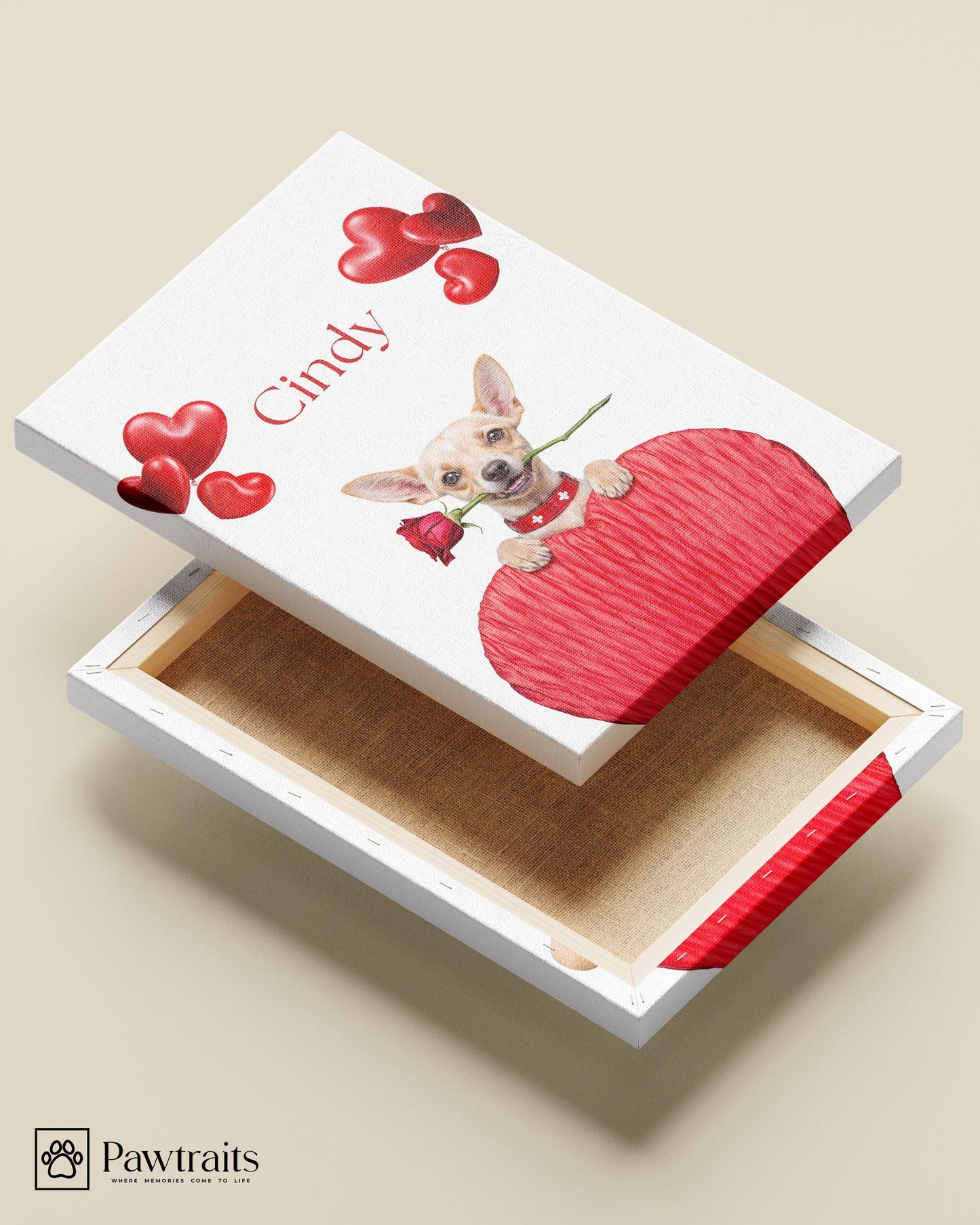 Valentine’s Magic - Персонализиран портрет на канвас