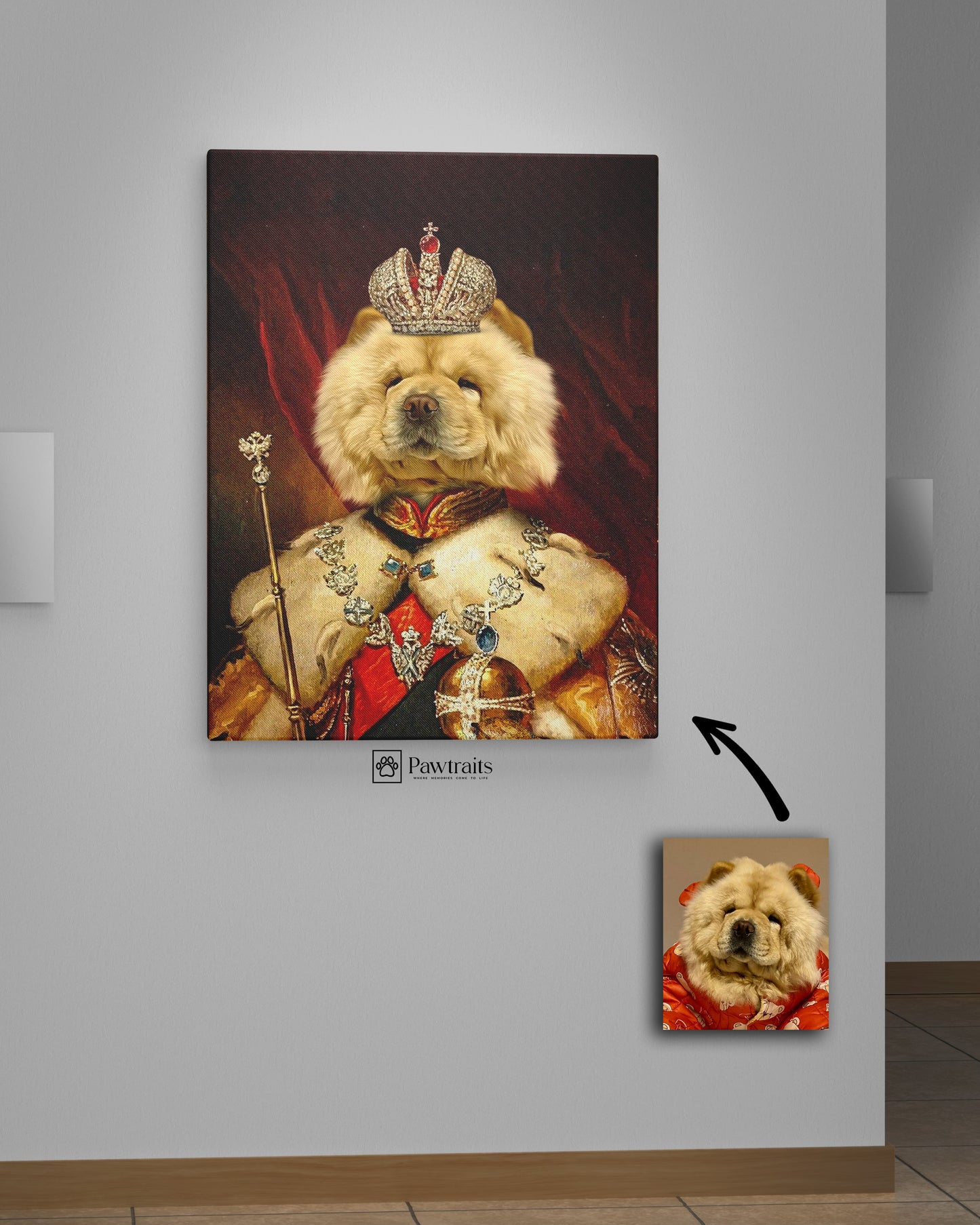 King Paw - Персонализиран портрет на канвас