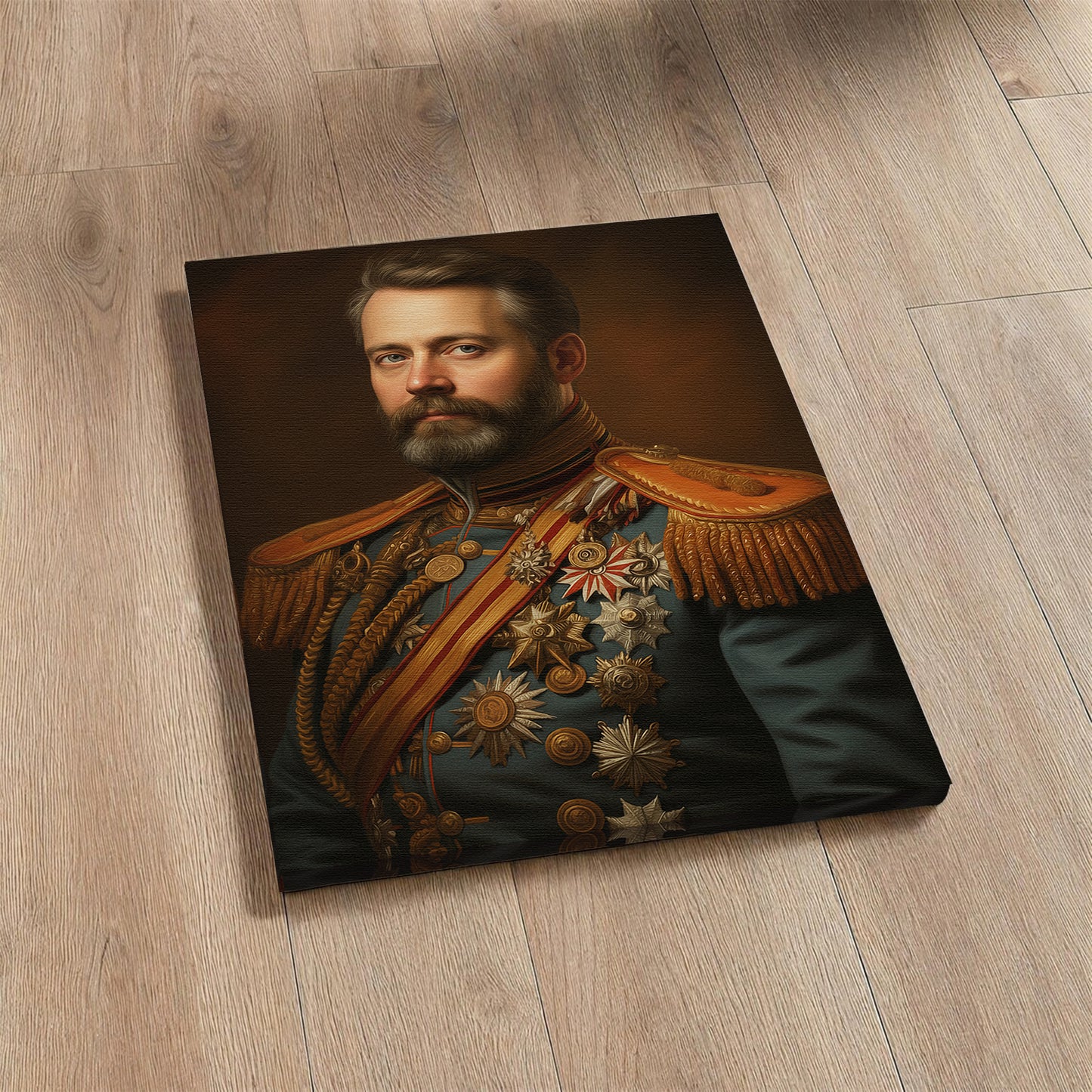 The Royal Marshal - Персонализиран портрет на канвас за луѓе