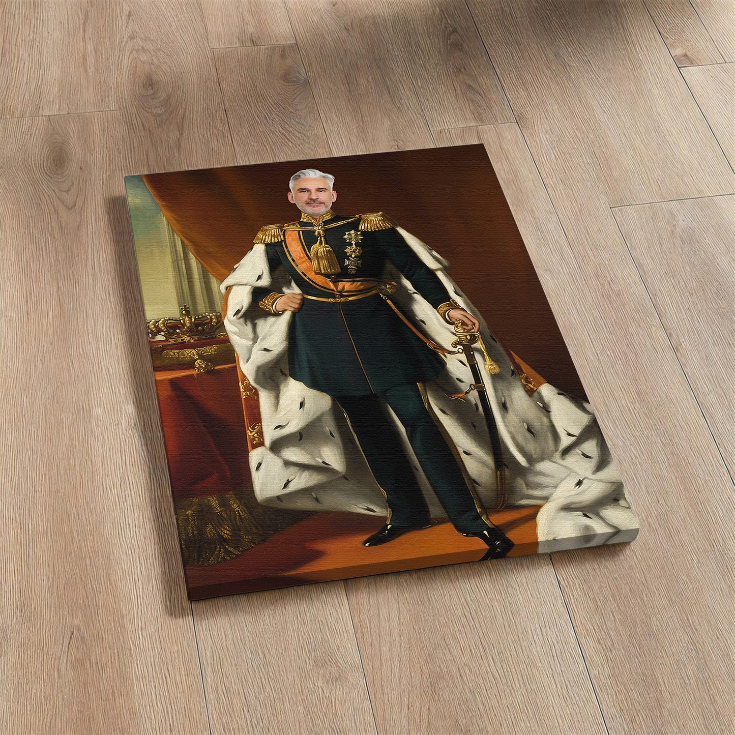 The Battlefield General - Персонализиран портрет на канвас за луѓе