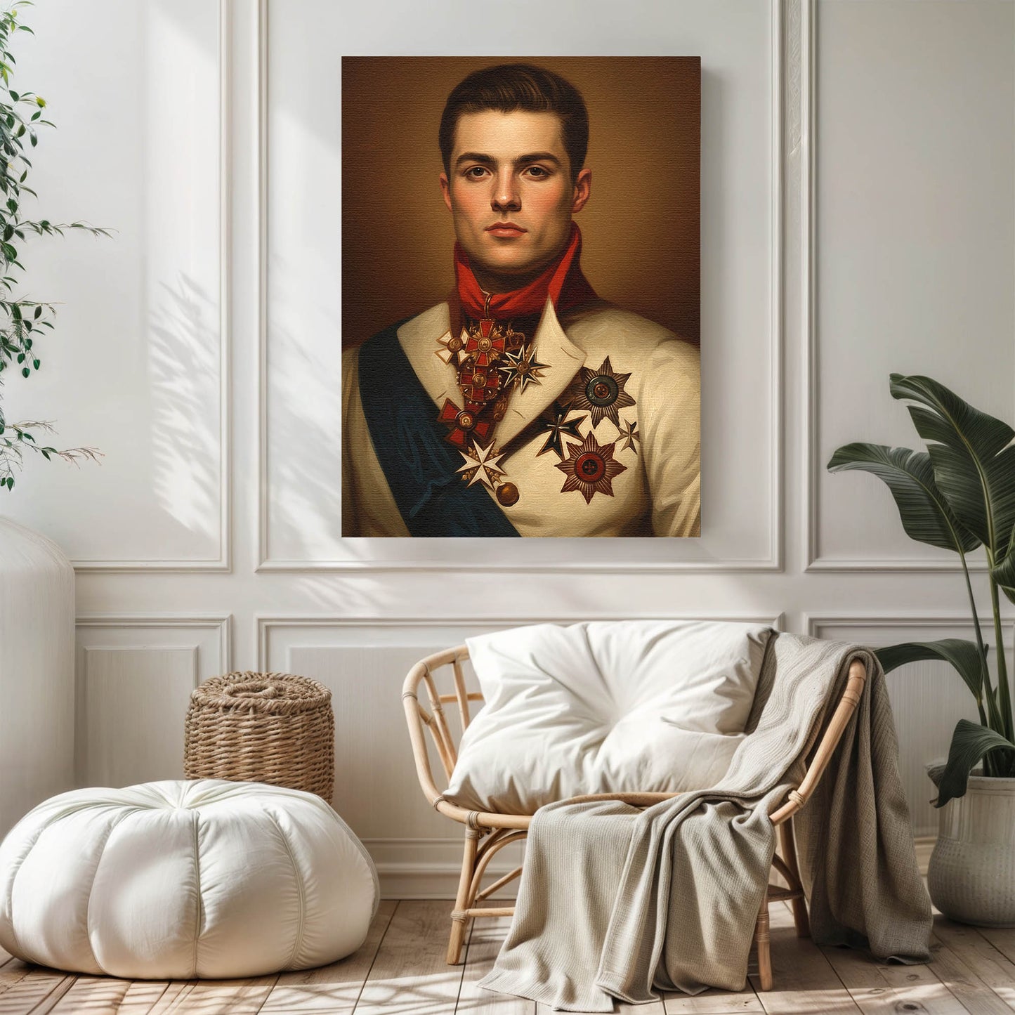 The Noble Heir - Персонализиран портрет на канвас за луѓе