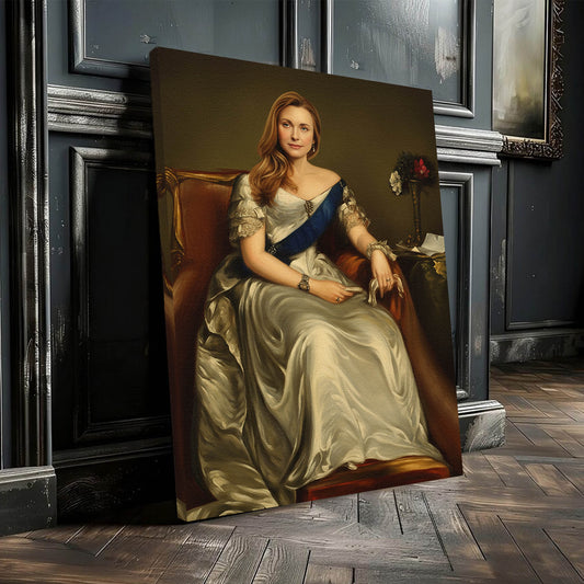 The Silver Regent - Персонализиран портрет на канвас за луѓе