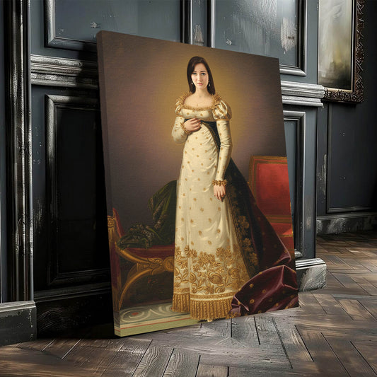 The Empire Noblewoman - Персонализиран портрет на канвас за луѓе