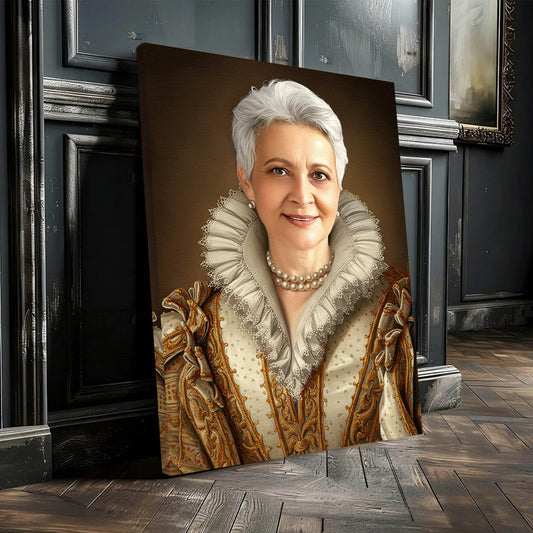 The Royal Matriarch - Персонализиран портрет на канвас за луѓе
