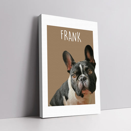 Outside Frame Minimalistic - Персонализиран портрет на канвас