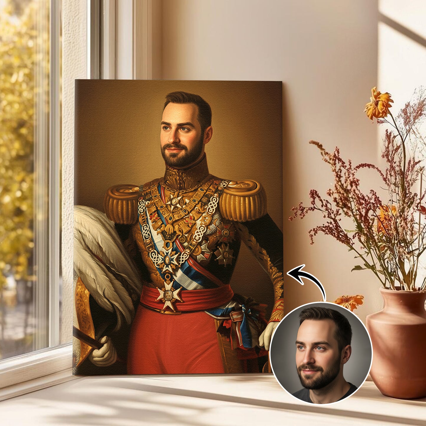 The Imperial Regent - Персонализиран портрет на канвас за луѓе