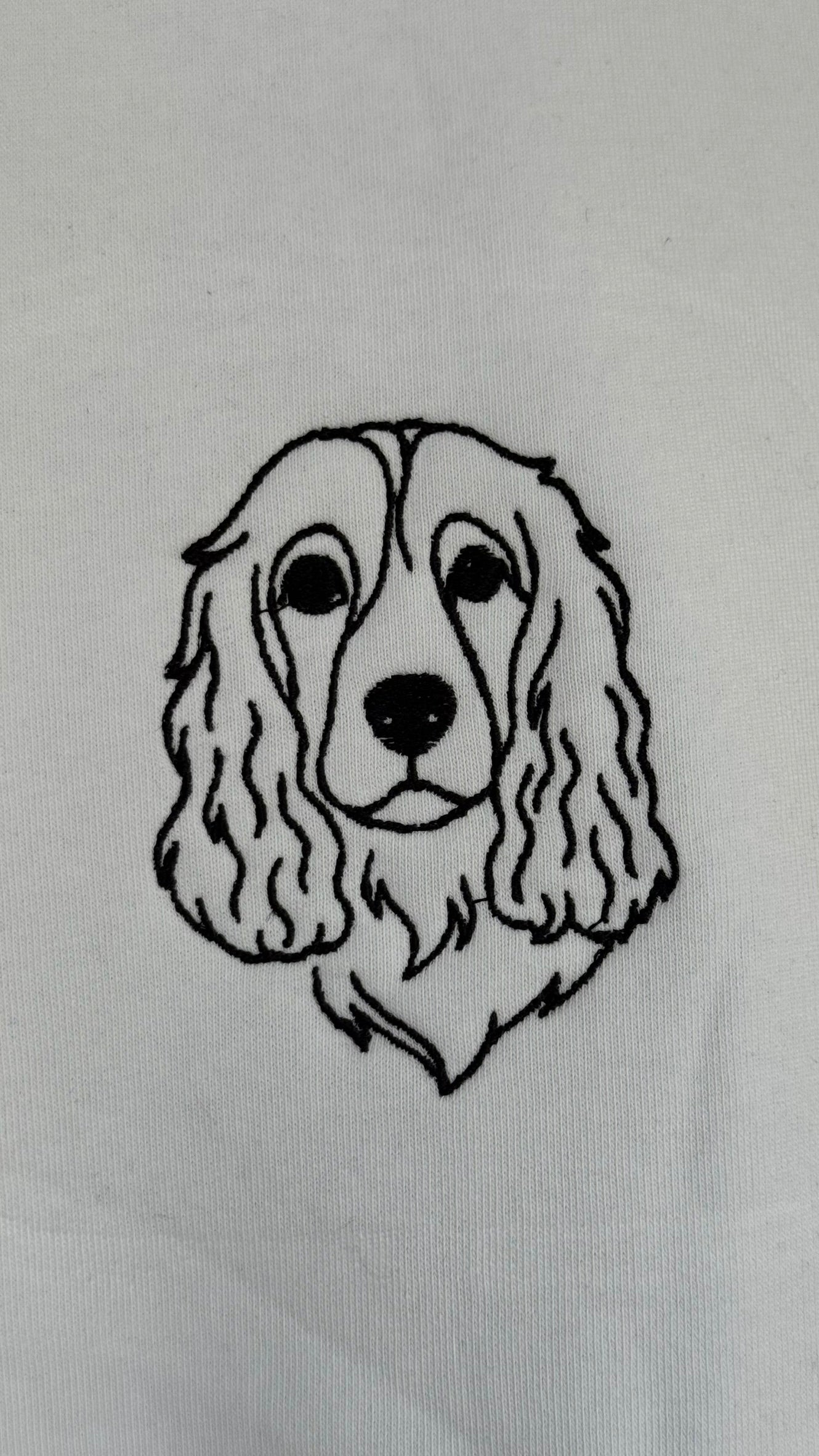 Персонализиран везен блузон со Вашиот миленик - One-line Art (Контури)