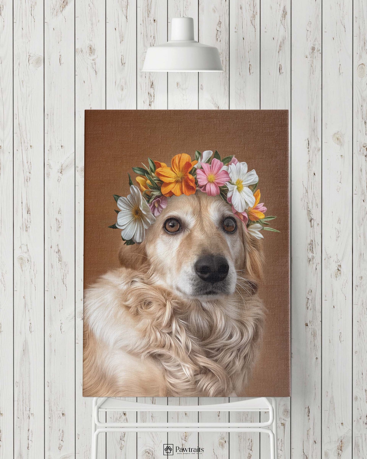 Flower Crown - Персонализиран портрет на канвас
