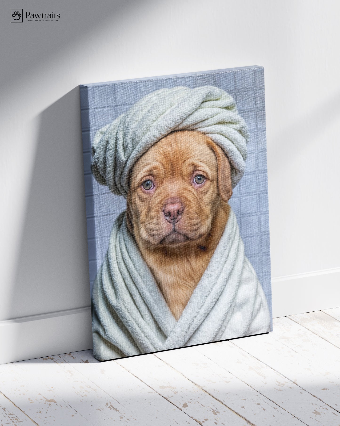 Тhe Pup Day Spa - Персонализиран портрет на канвас