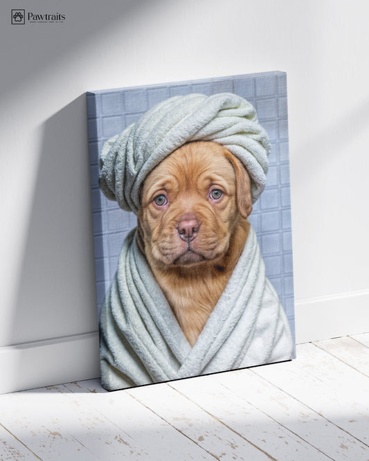Тhe Pup Day Spa - Персонализиран портрет на канвас