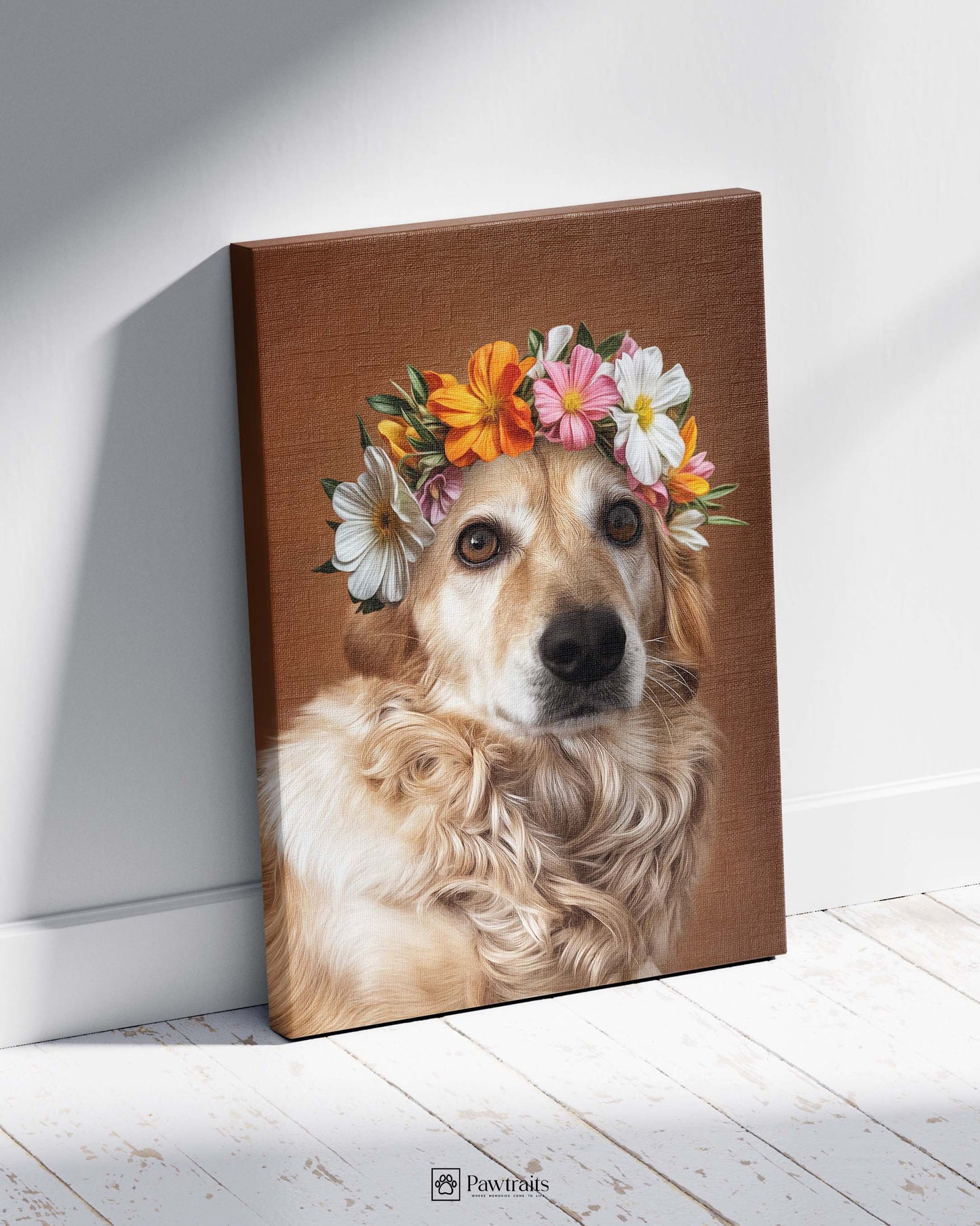 Flower Crown - Персонализиран портрет на канвас