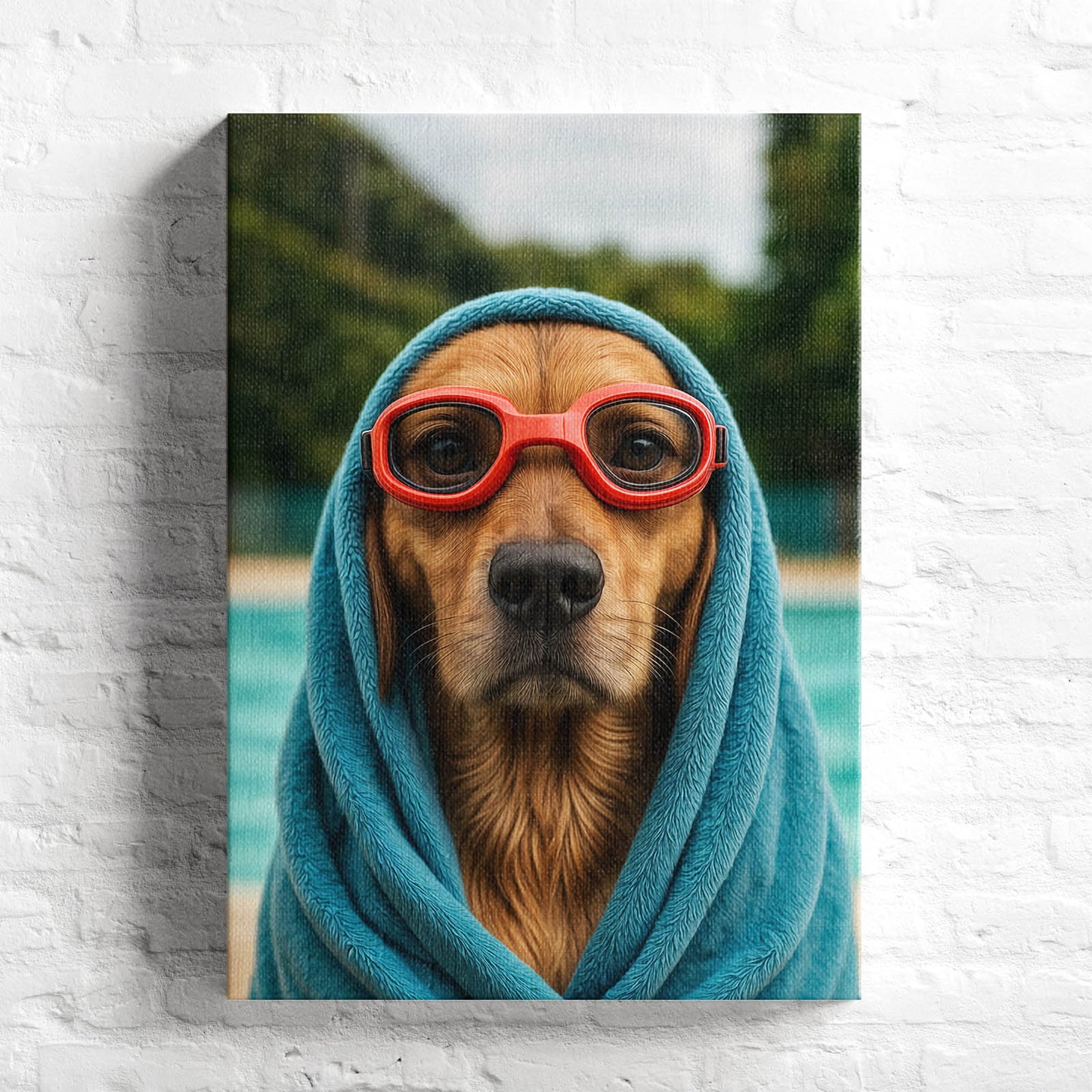 Poolside Mood - Персонализиран портрет на канвас