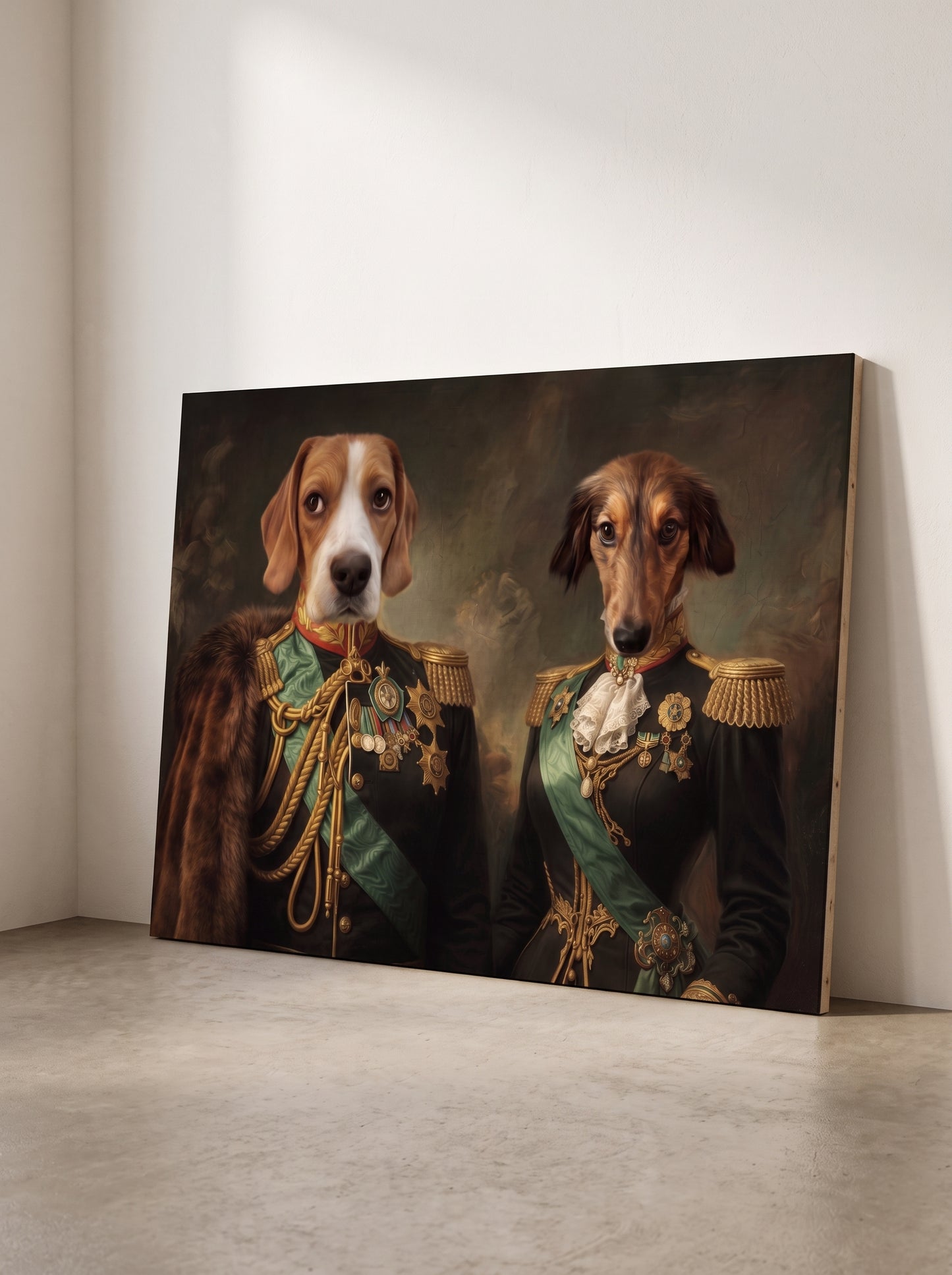 Couple Generals - Персонализиран портрет на канвас
