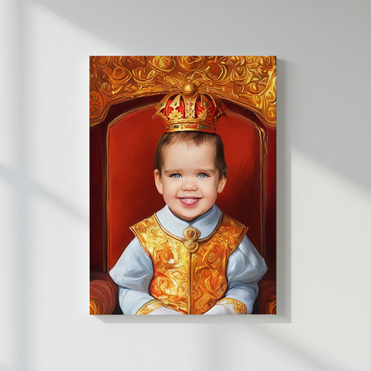 Little Royal Dream – Персонализиран детски портрет на канвас