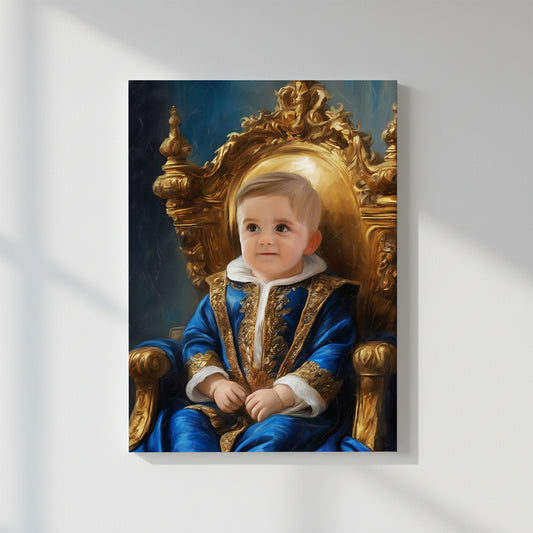 Gentle Royal – Персонализиран детски портрет на канвас