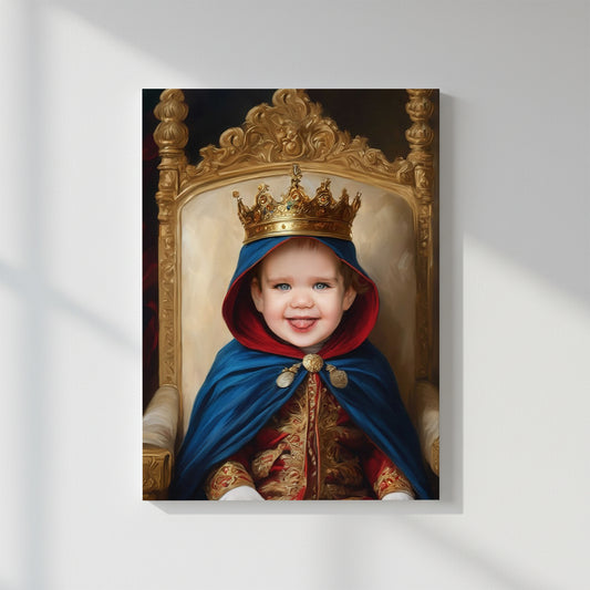 Little Crown Magic – Персонализиран детски портрет на канвас