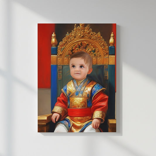 The Littlest Royal – Персонализиран детски портрет на канвас