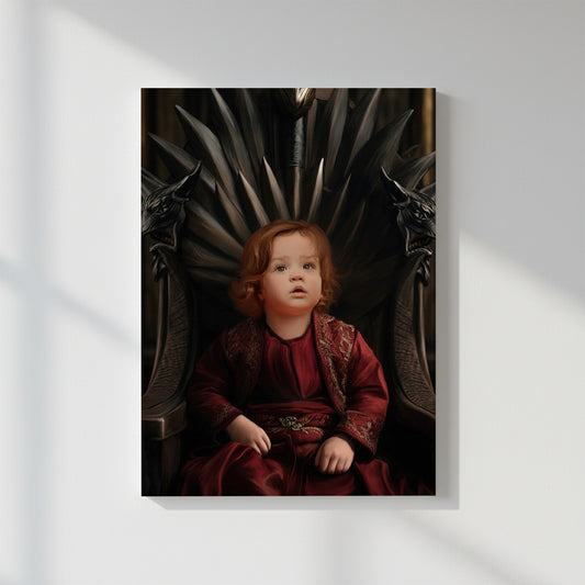 Soft Royal  – Персонализиран детски портрет на канвас