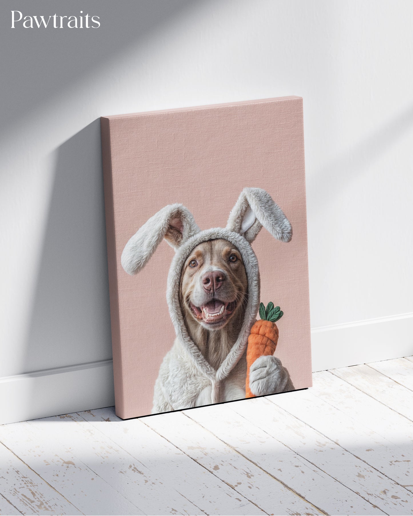 Bunny Hug - Персонализиран портрет на канвас