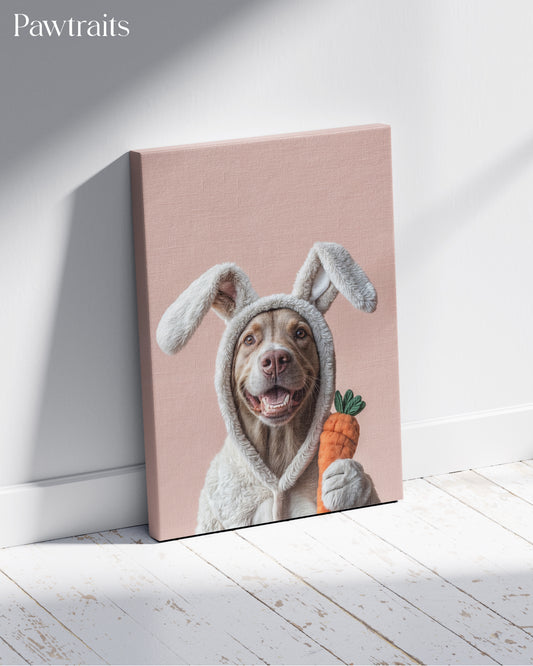 Bunny Hug - Персонализиран портрет на канвас