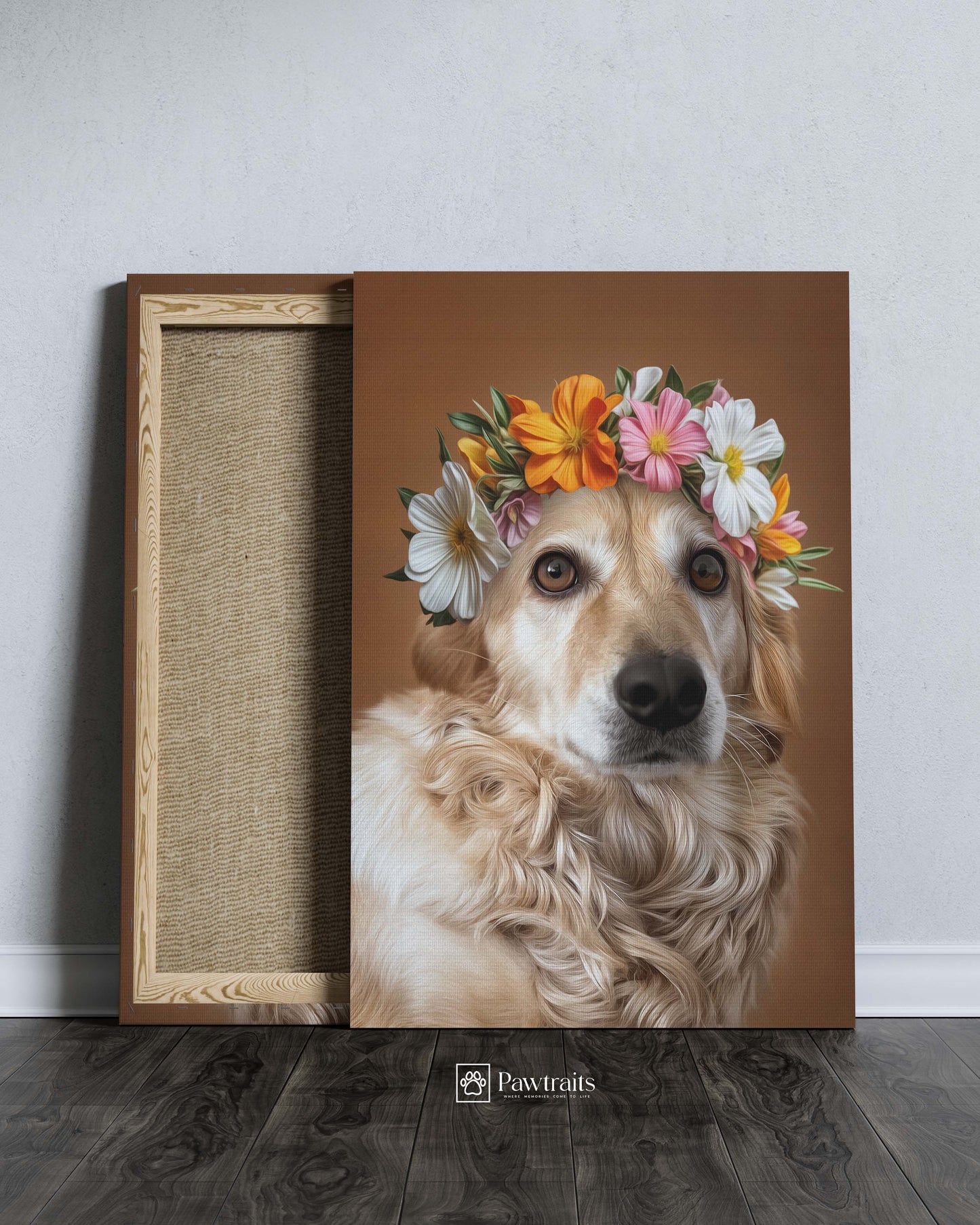 Flower Crown - Персонализиран портрет на канвас