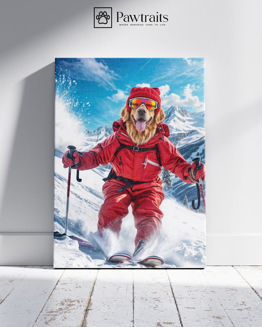 Ski Buddy - Персонализиран портрет на канвас