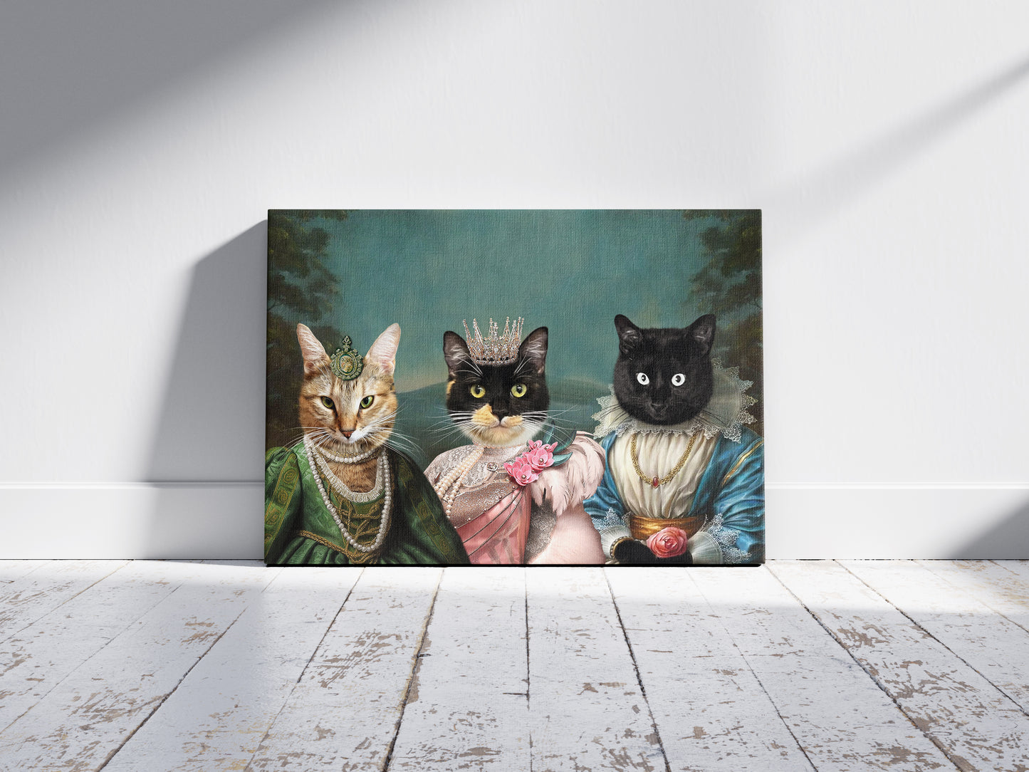 Three Royal Ladies - Персонализиран портрет за миленици