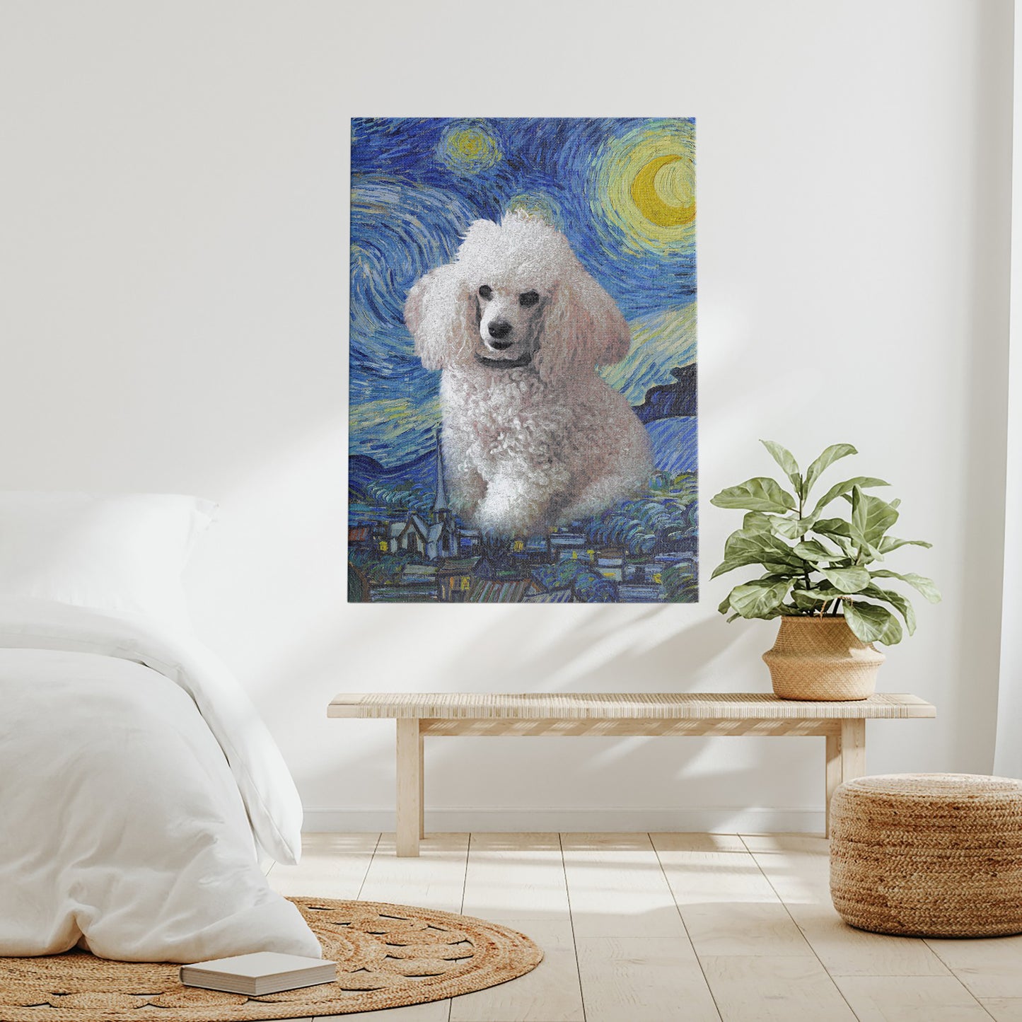Starry Paws Portrait - Персонализиран портрет на канвас
