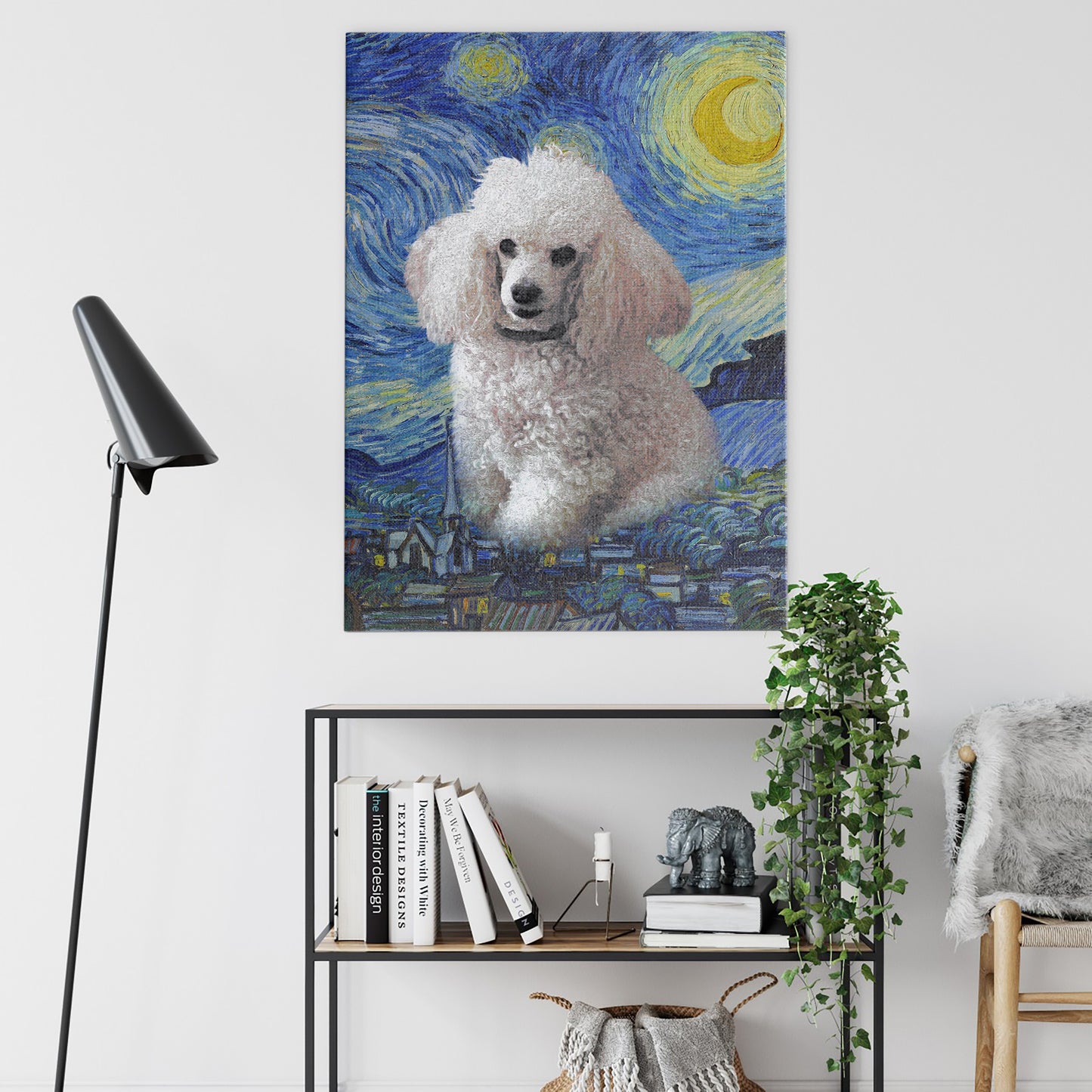 Starry Paws Portrait - Персонализиран портрет на канвас