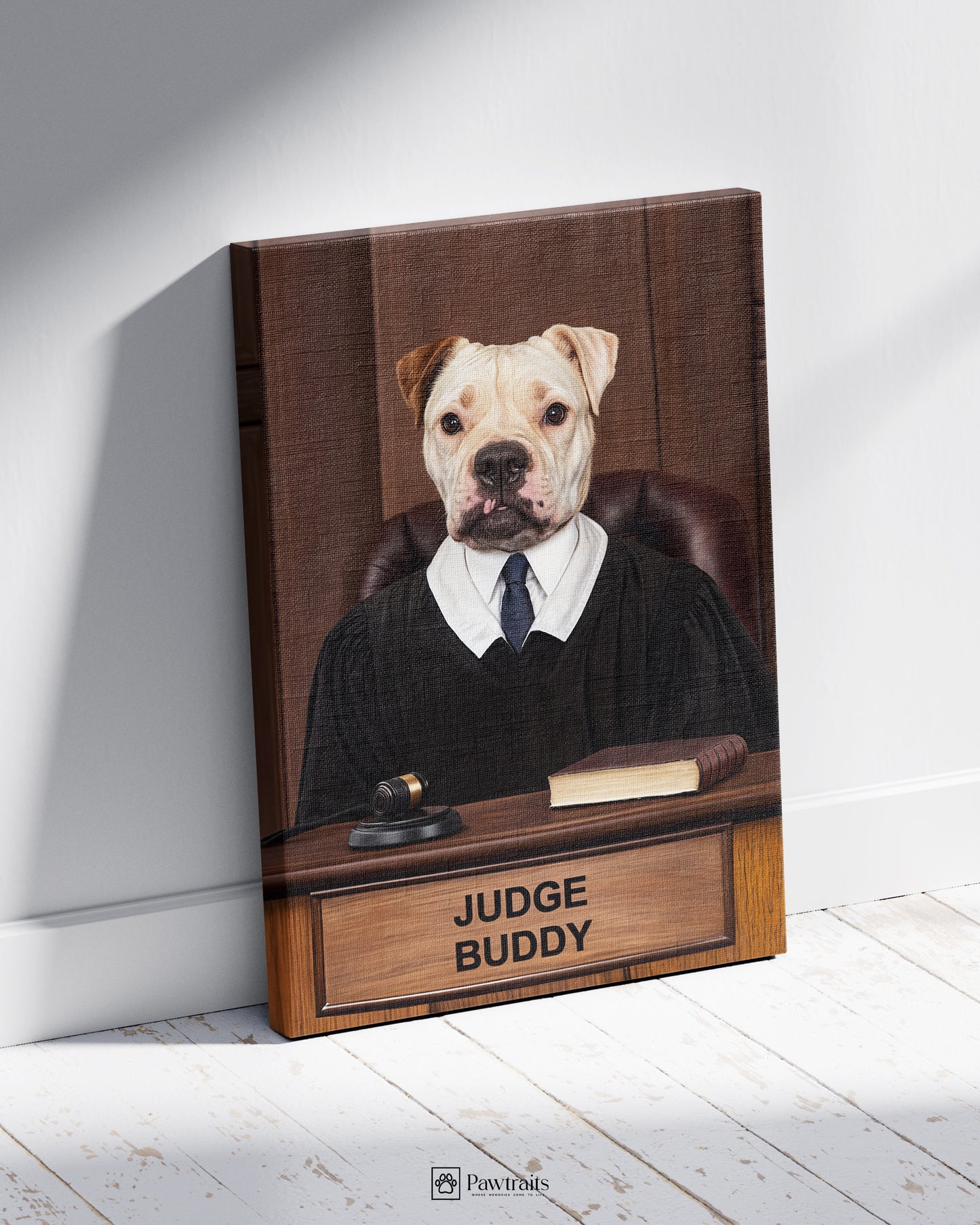 Court Canine - Персонализиран портрет на канвас