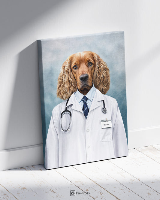 Dr. Canine - Персонализиран портрет на канвас