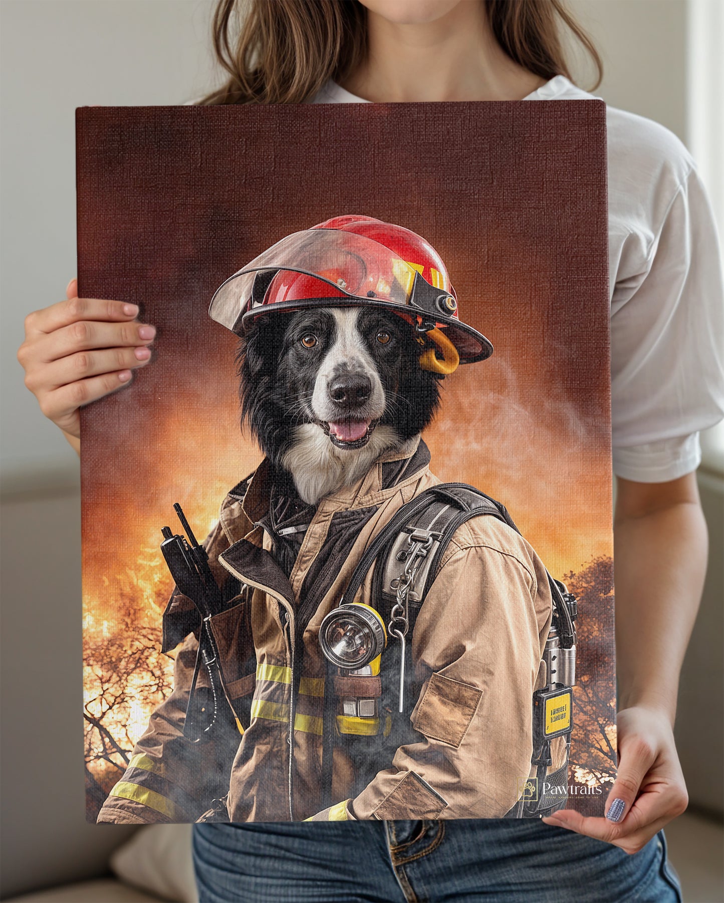 The Firefighter - Персонализиран портрет на канвас