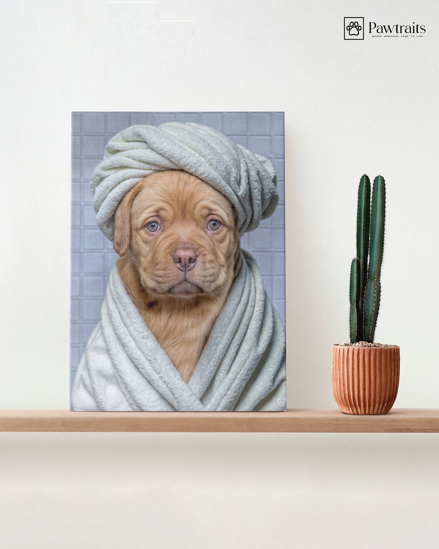 Тhe Pup Day Spa - Персонализиран портрет на канвас
