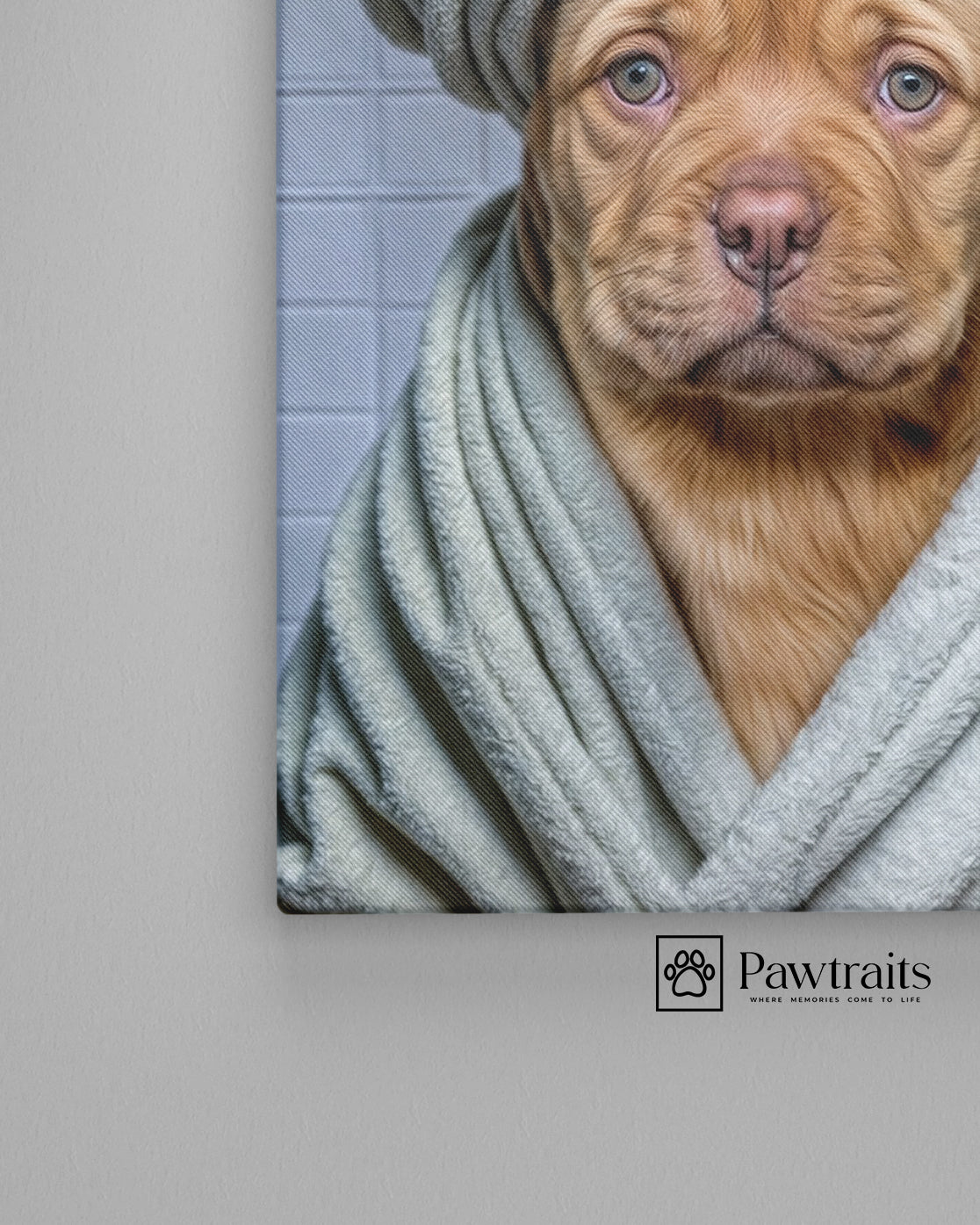 Тhe Pup Day Spa - Персонализиран портрет на канвас